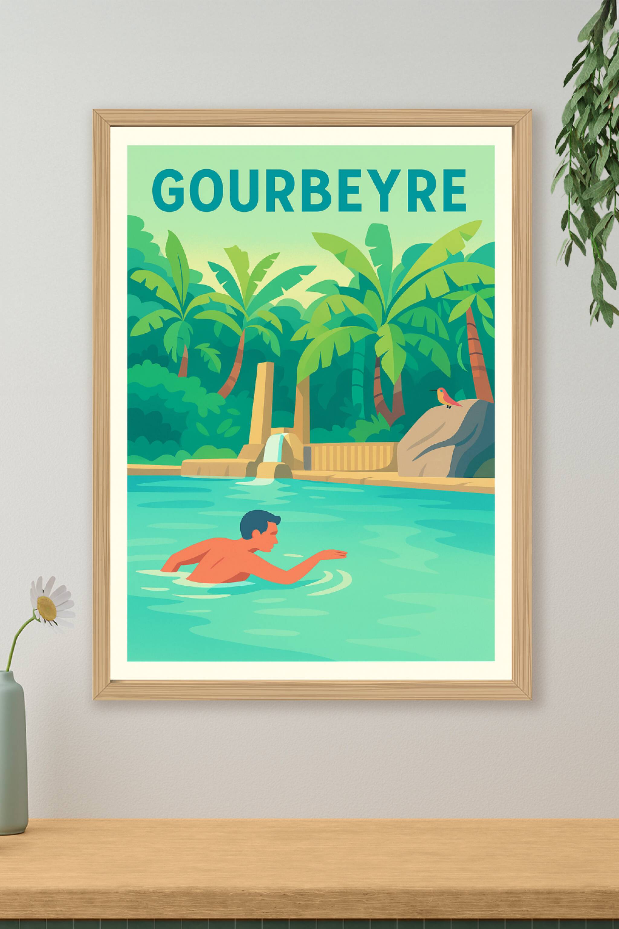 Affiche de Gourbeyre - Évasion tropicale et détente naturelle