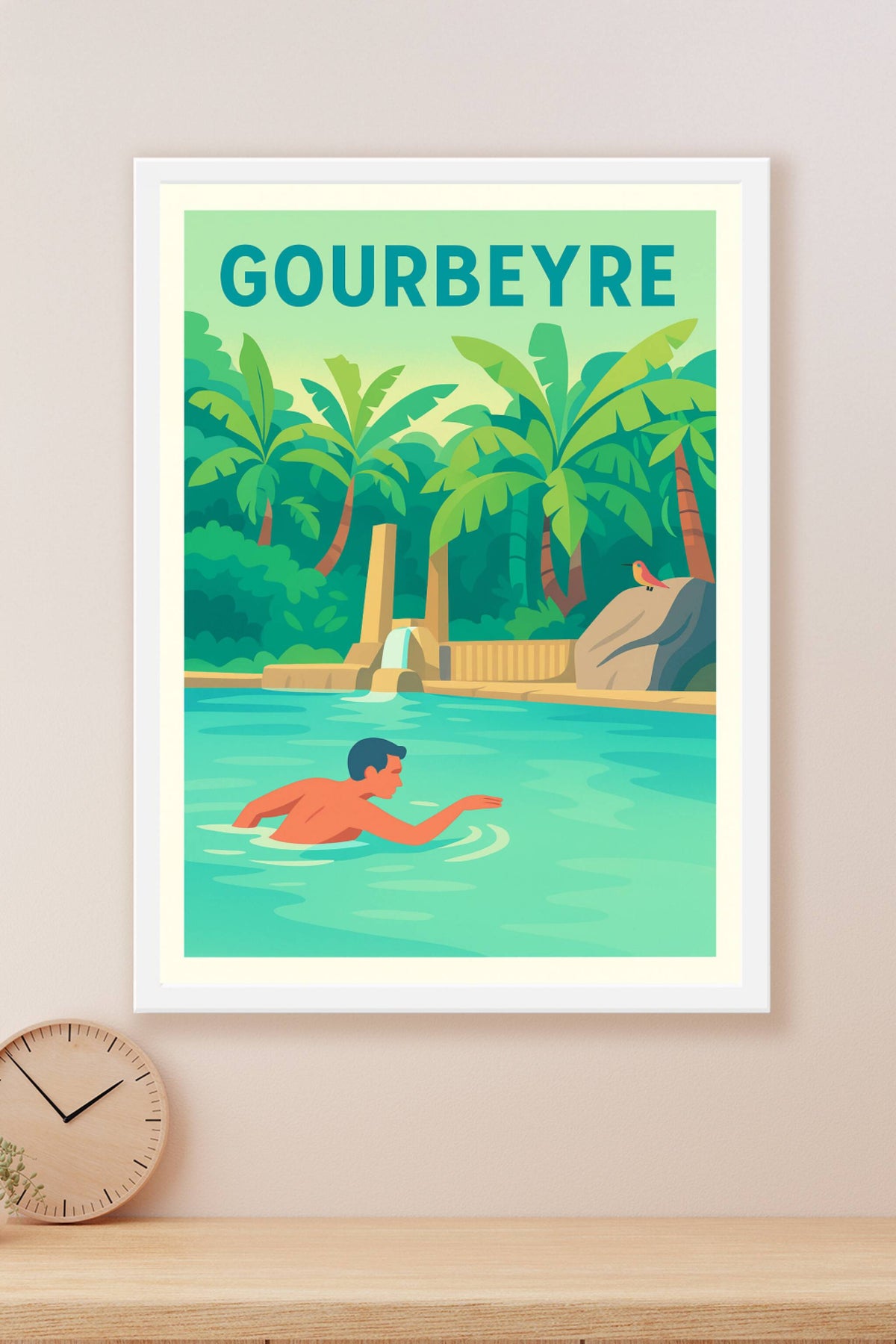 Affiche de Gourbeyre - Évasion tropicale et détente naturelle