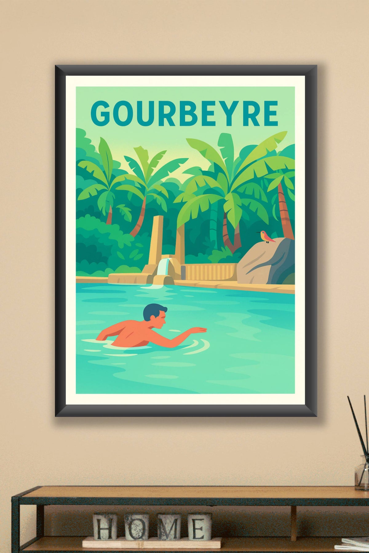 Affiche de Gourbeyre - Évasion tropicale et détente naturelle