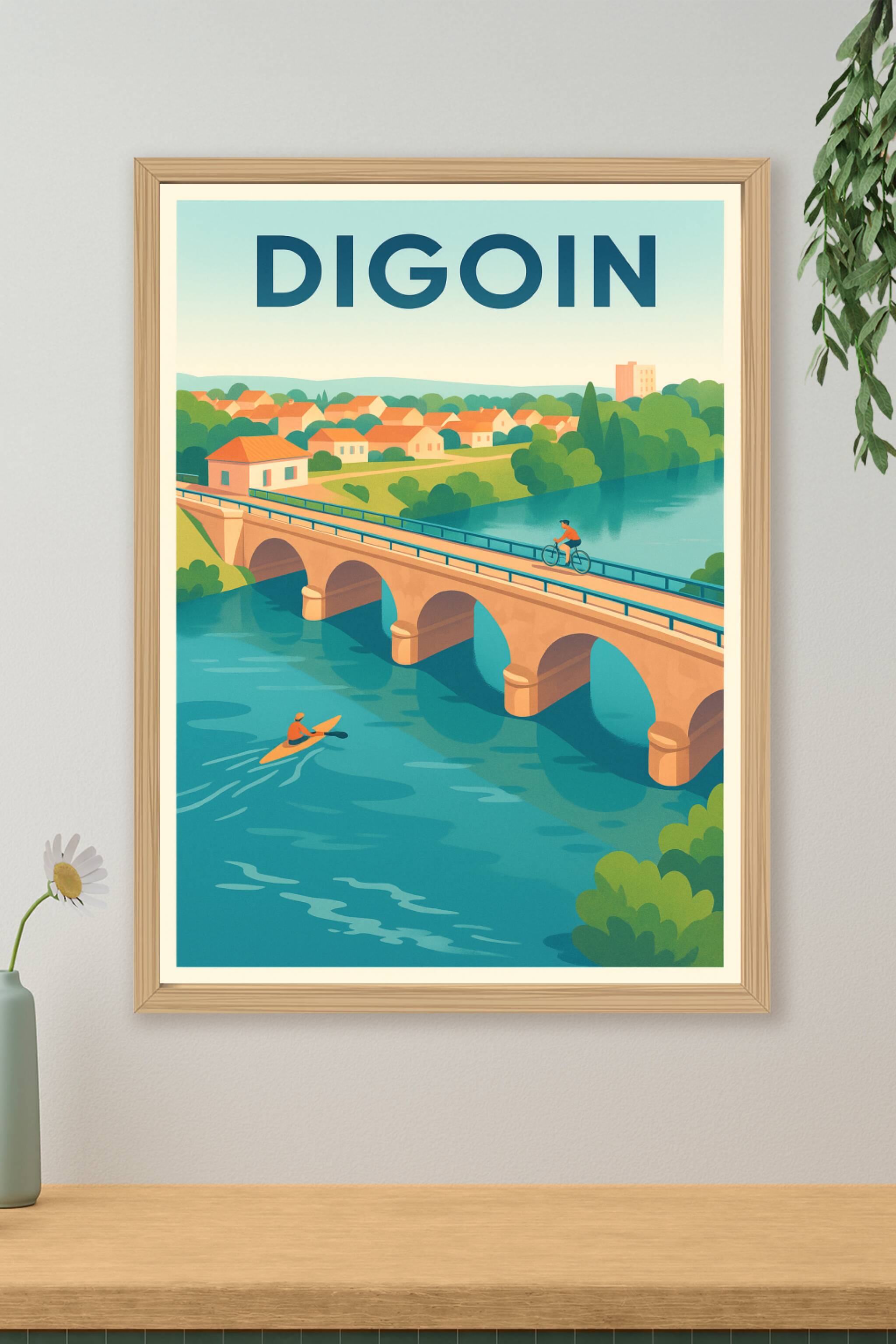 Affiche de Digoin - Évasion au fil de l'eau et du pont historique