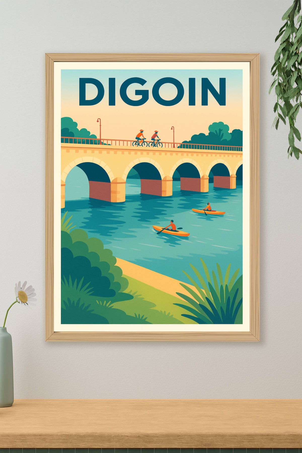 Affiche de Digoin - Escapade nature sur les eaux paisibles