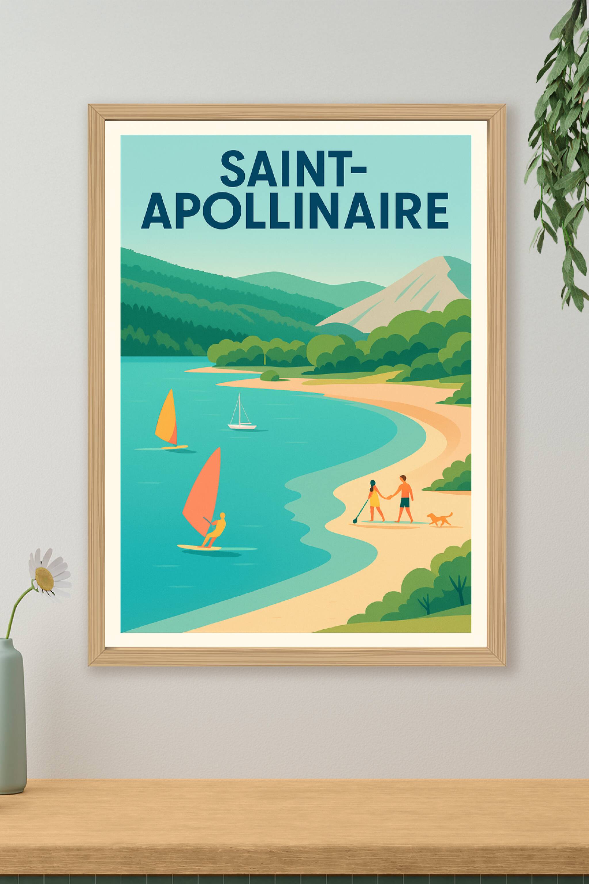 Affiche de Saint-Apollinaire - Évasion nature au fil de l'eau