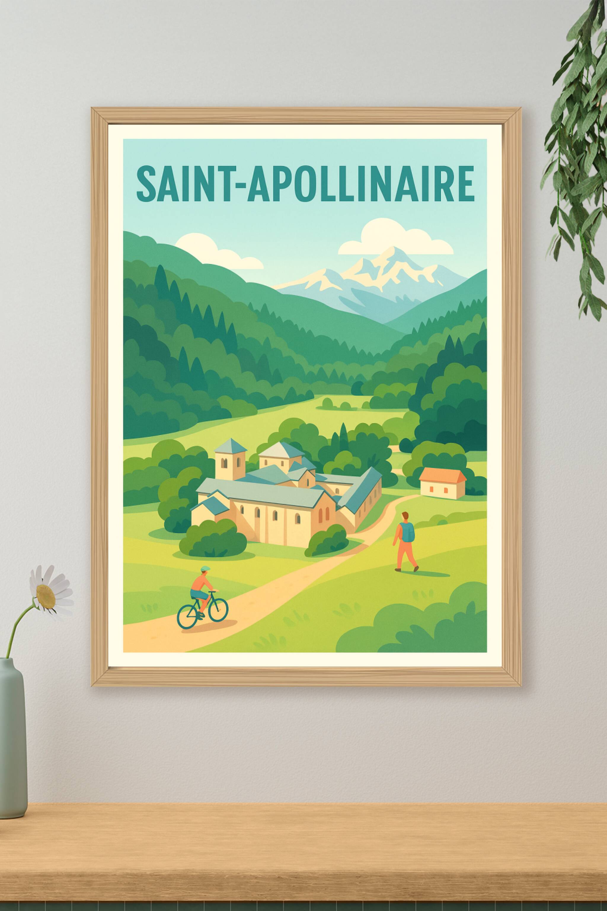 Affiche de Saint-Apollinaire - Sérénité entre nature et patrimoine
