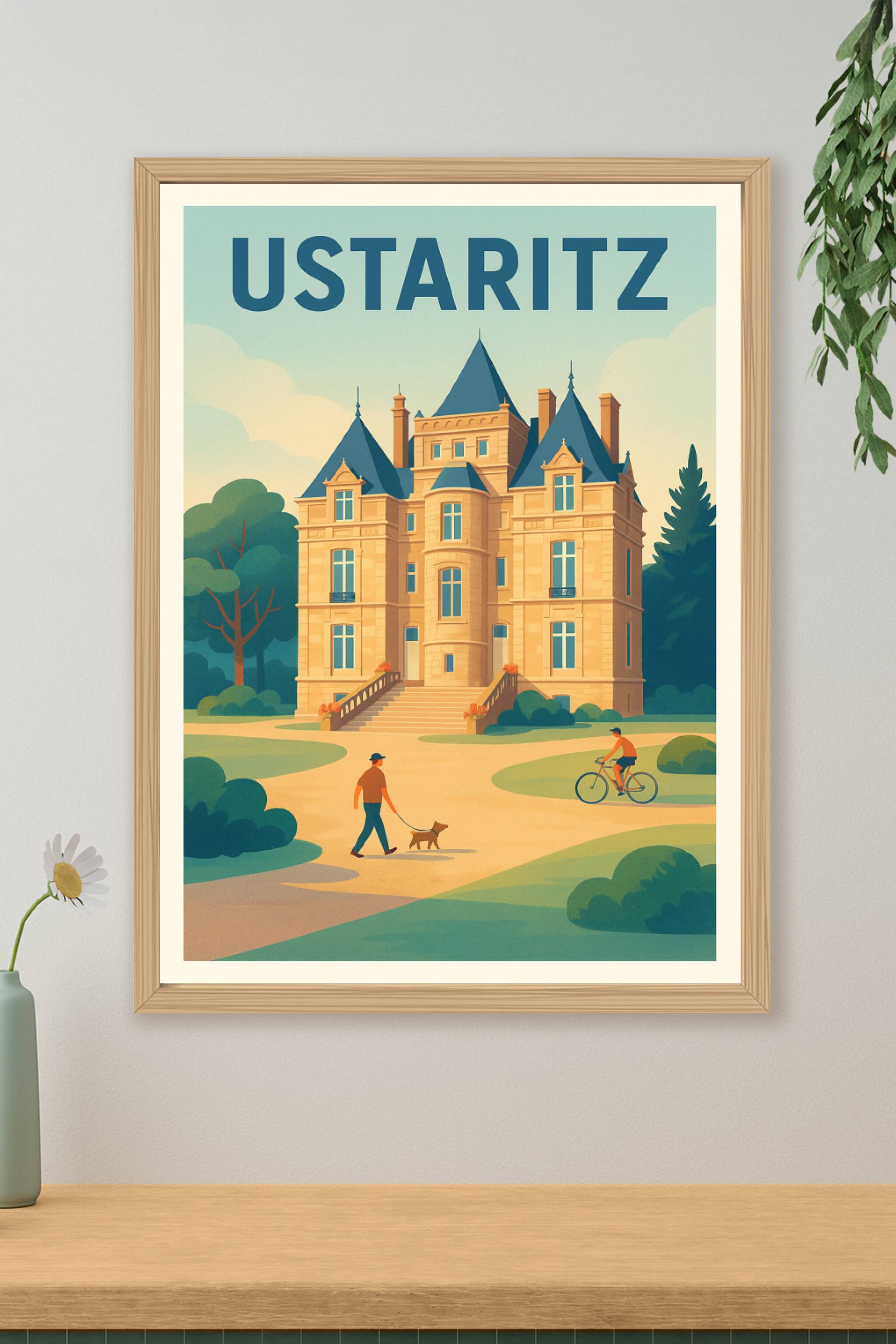 Affiche de Ustaritz - Charme et élégance basque