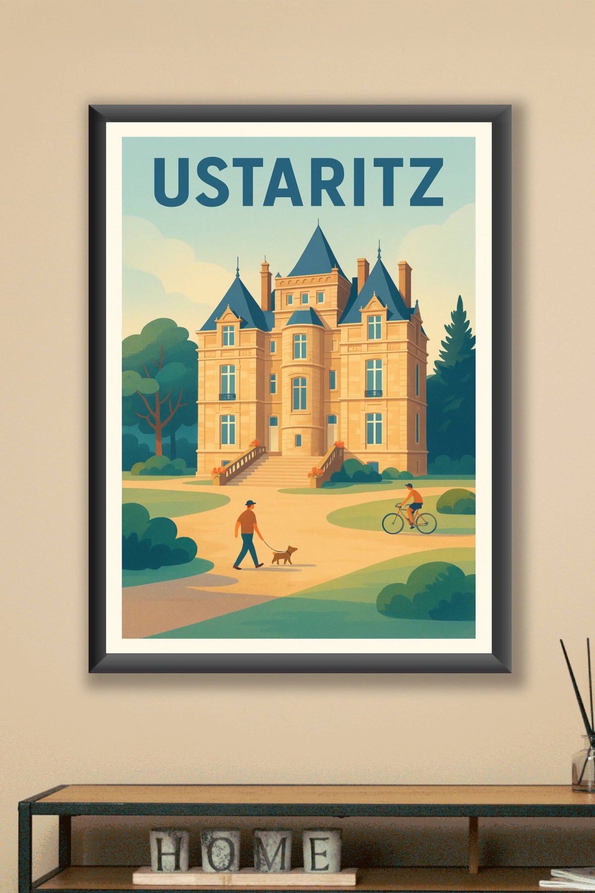 Affiche de Ustaritz - Charme et élégance basque