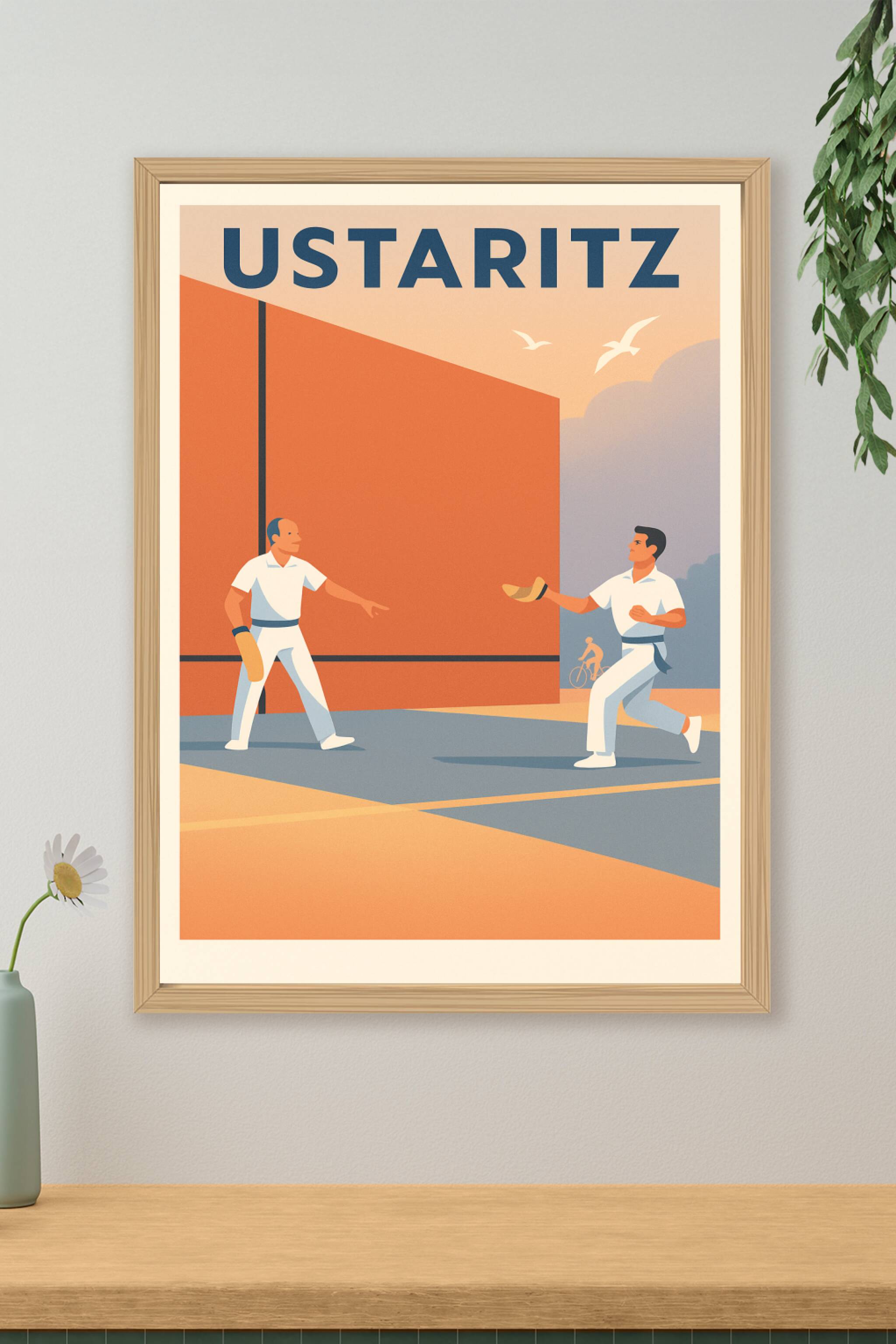 Affiche de Ustaritz - L'Esprit de la Pelote Basque
