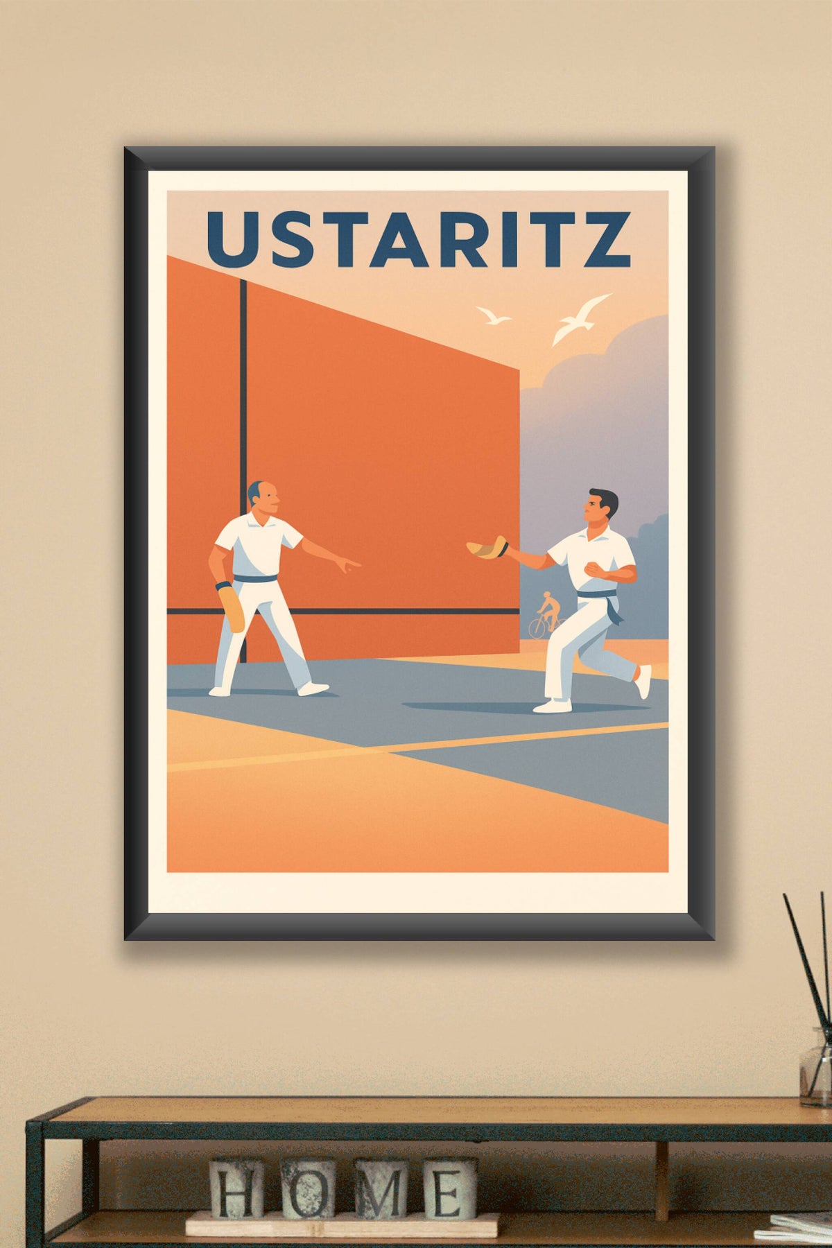 Affiche de Ustaritz - L'Esprit de la Pelote Basque