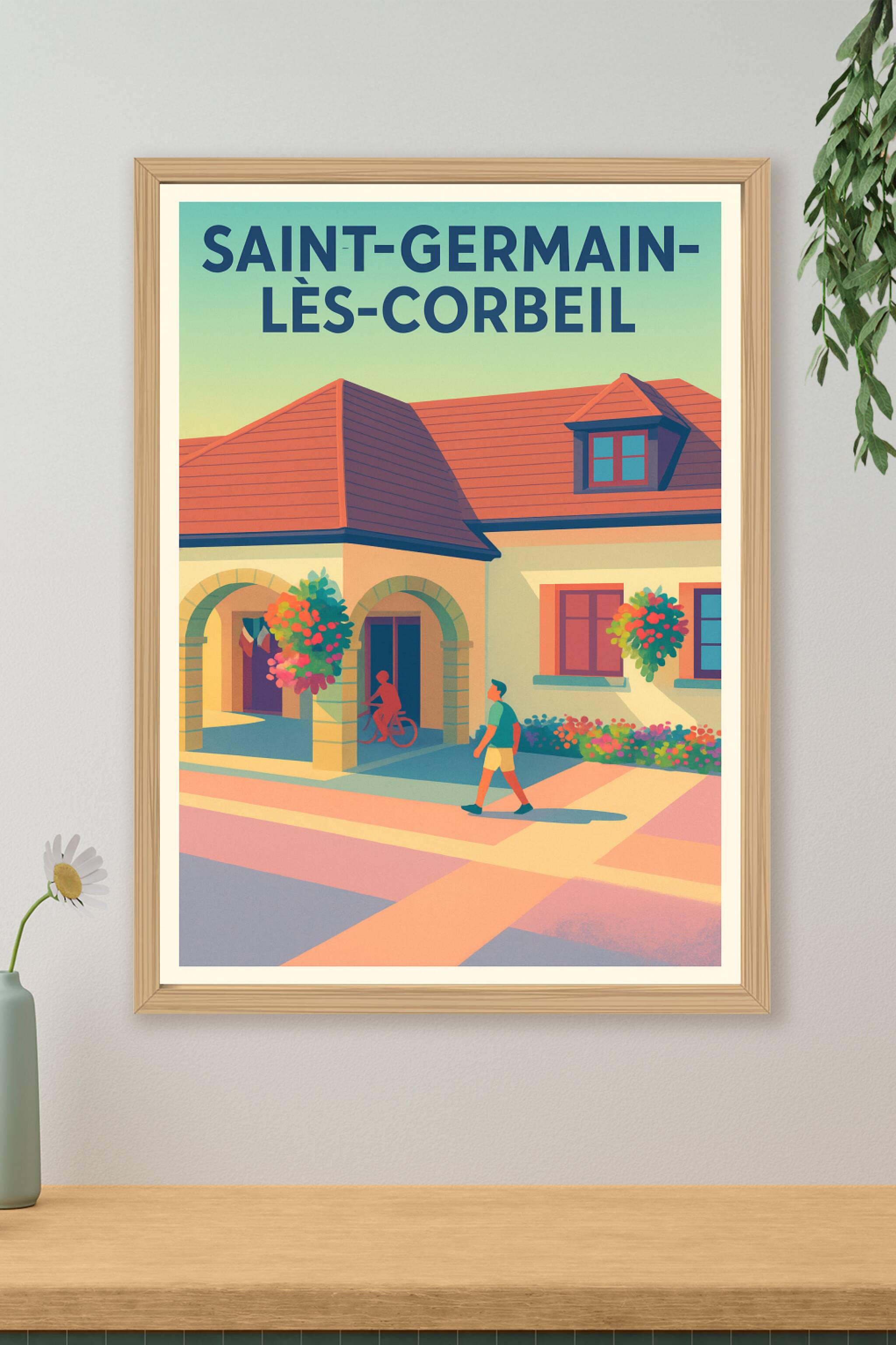 Affiche de Saint-Germain-lès-Corbeil - Charme et douceur de vivre à portée de main