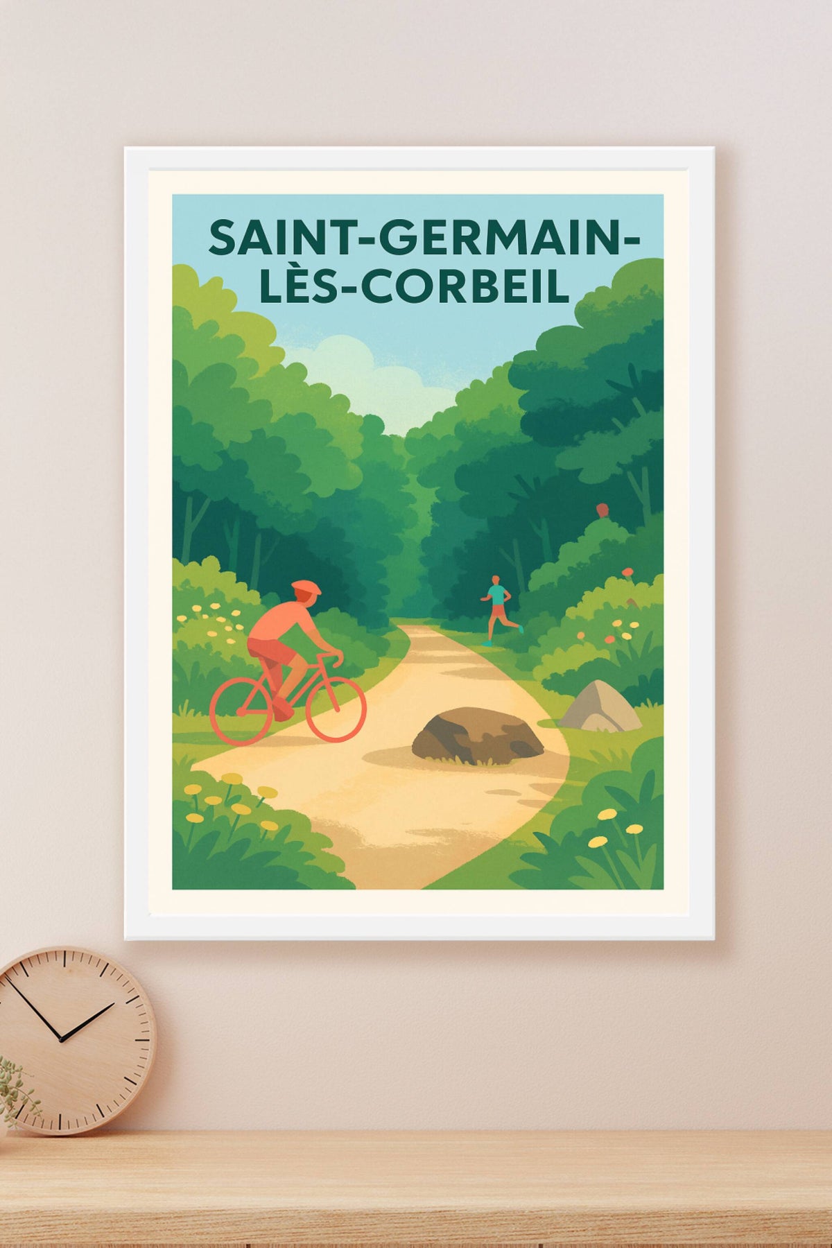 Affiche de Saint-Germain-lès-Corbeil - L'évasion verte au cœur de la nature