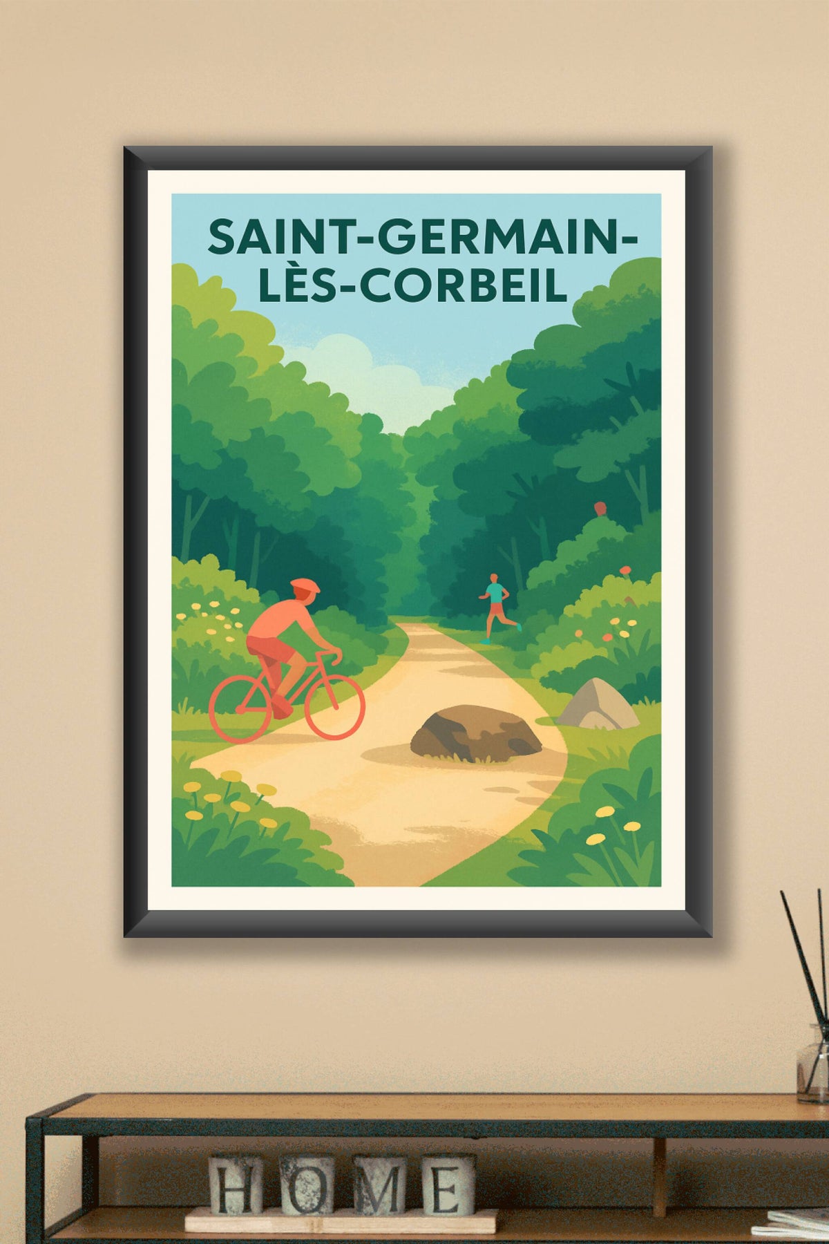 Affiche de Saint-Germain-lès-Corbeil - L'évasion verte au cœur de la nature
