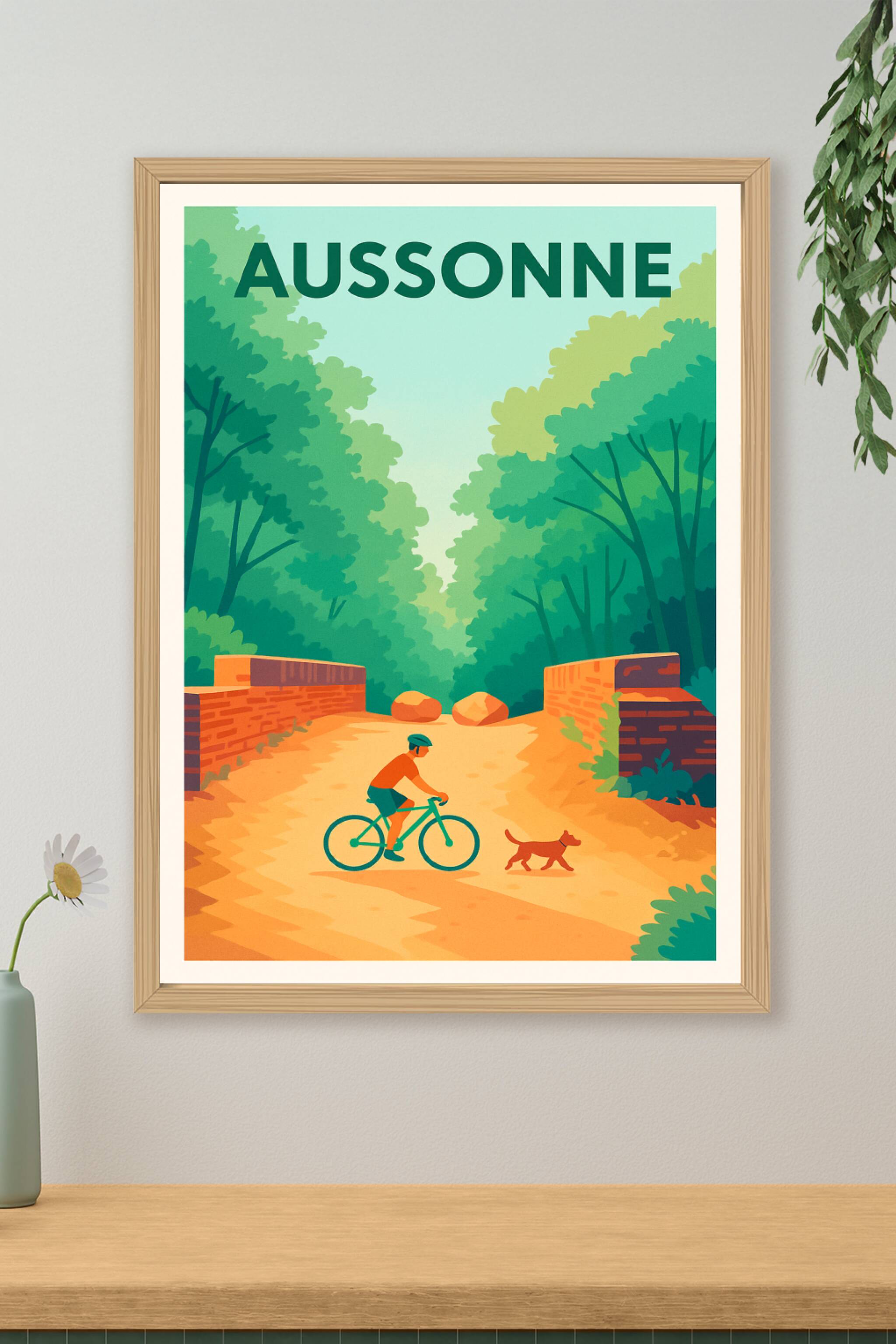 Affiche de Aussonne - Évasion nature à vélo