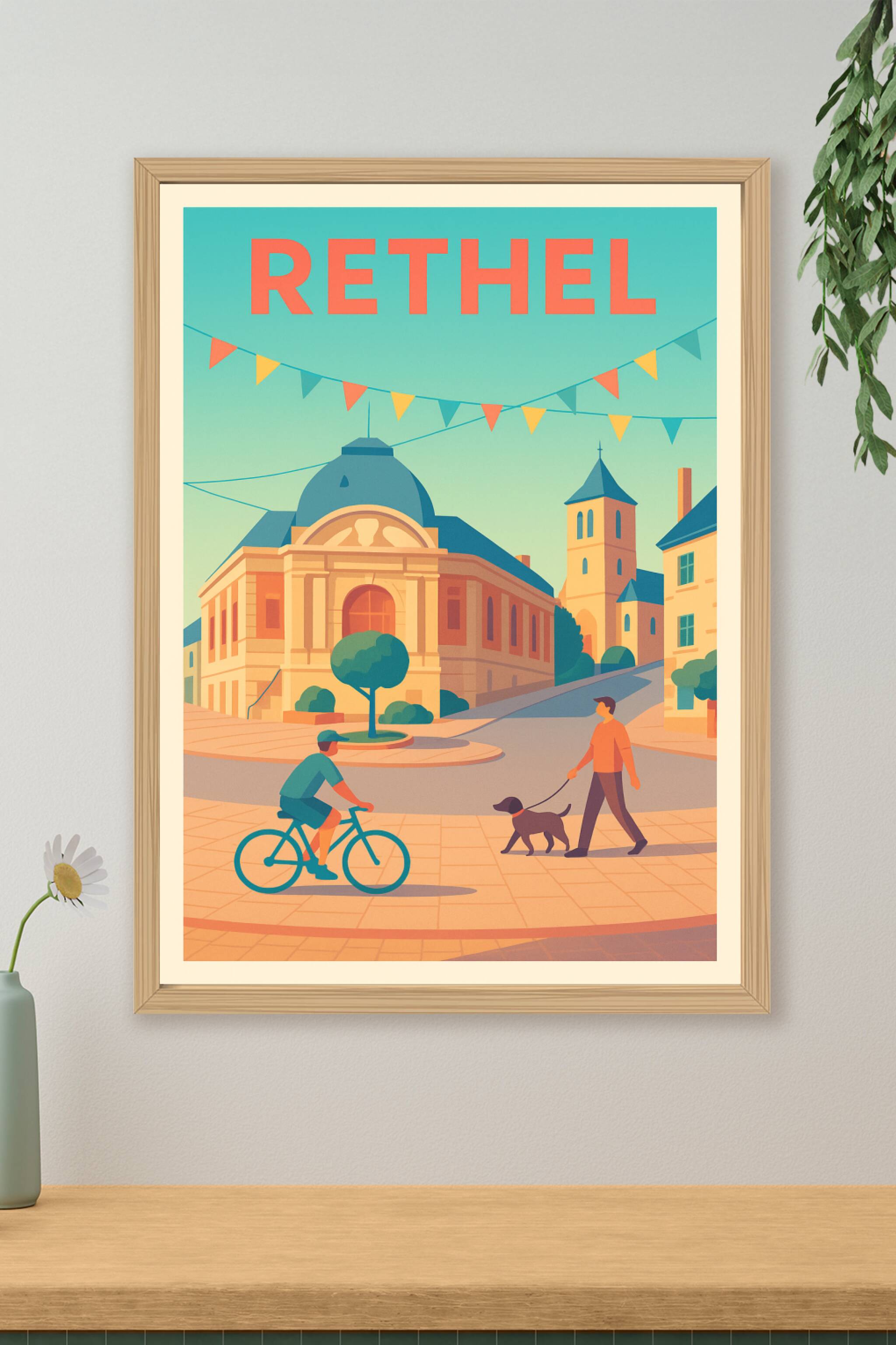 Affiche de Rethel - Charme et douceur de vie au cœur de la ville