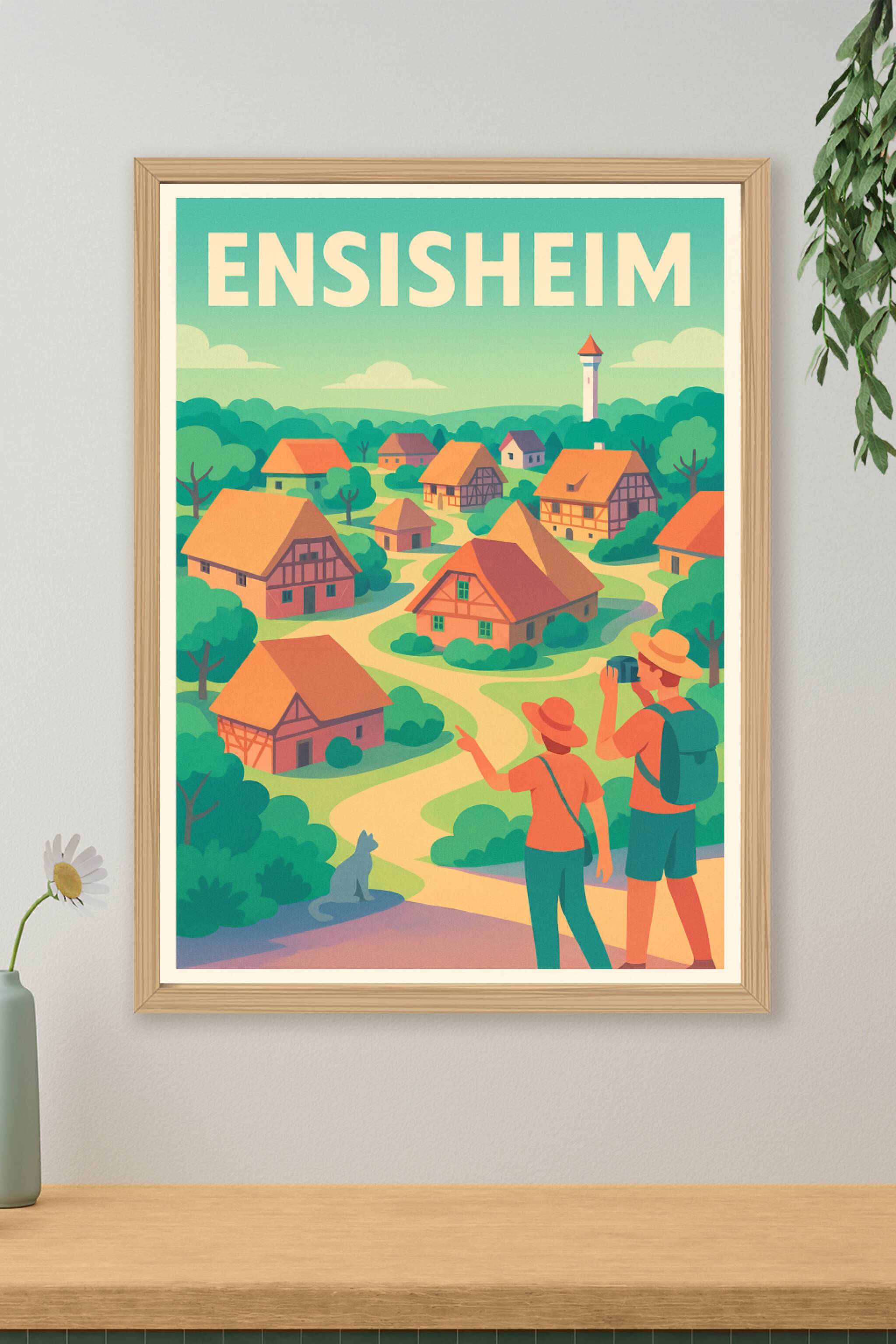 Affiche de Ensisheim - Village pittoresque au charme alsacien