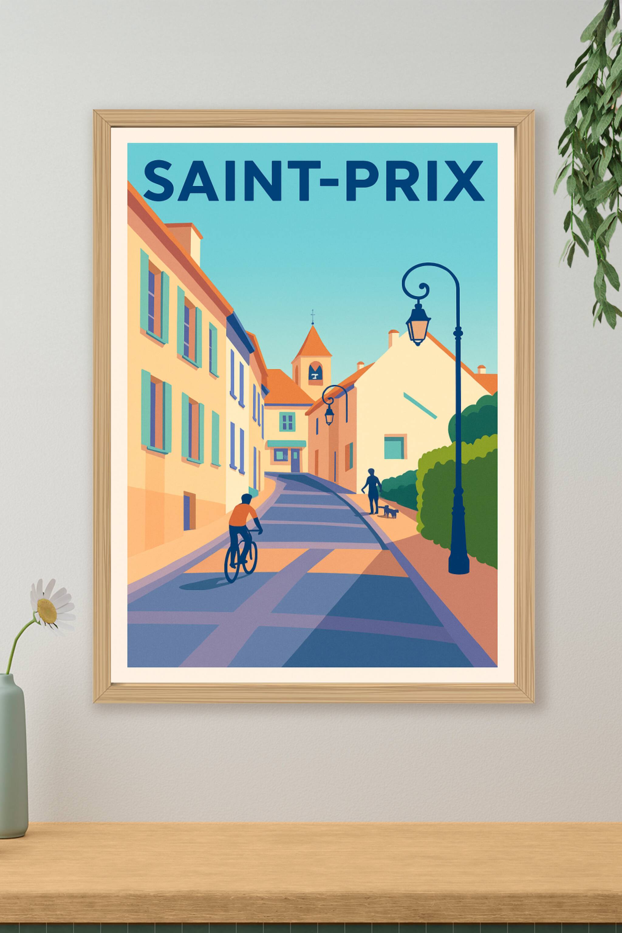 Affiche de Saint-Prix - Charme et sérénité d'une rue pittoresque