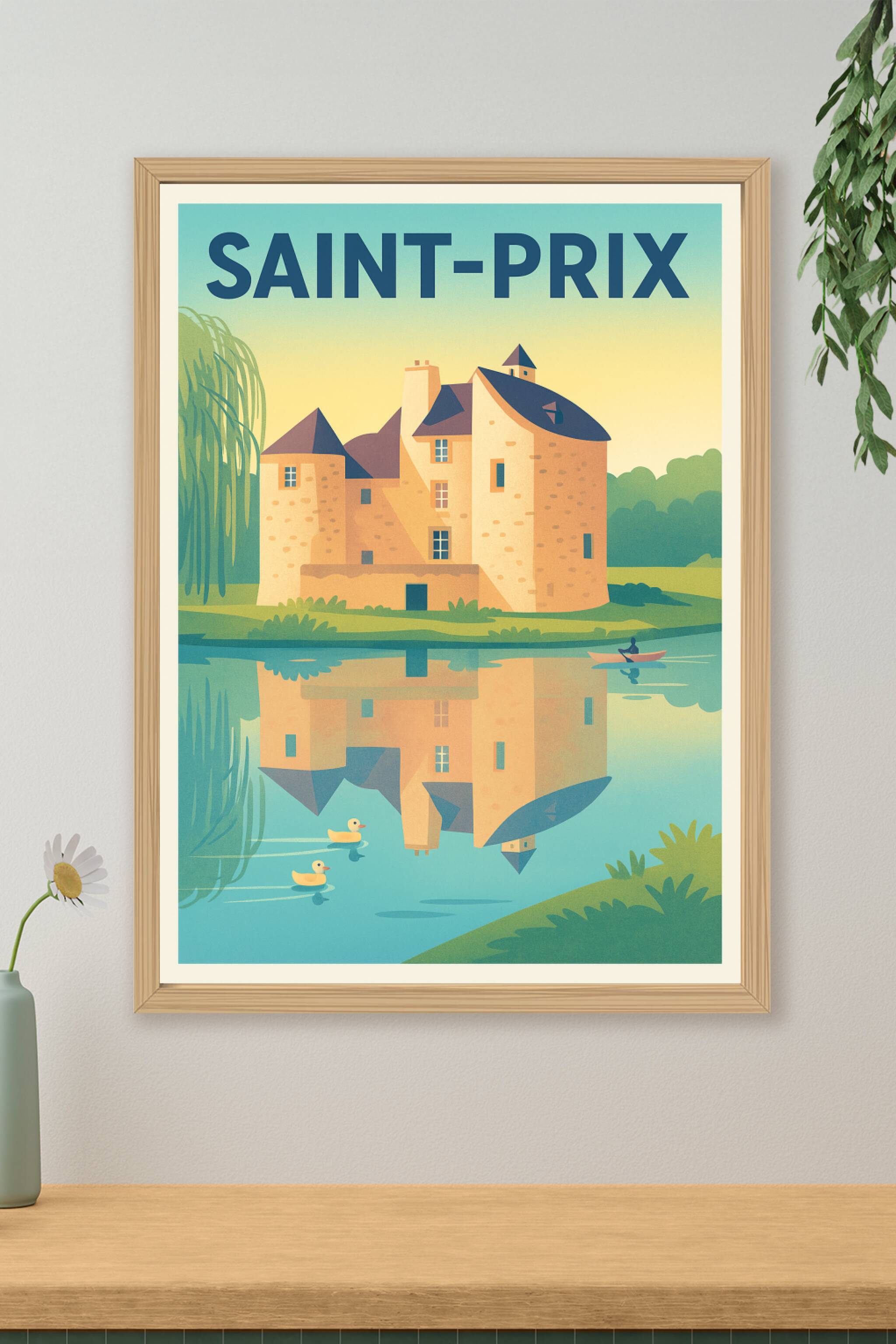 Affiche de Saint-Prix - Charme et sérénité au fil de l'eau