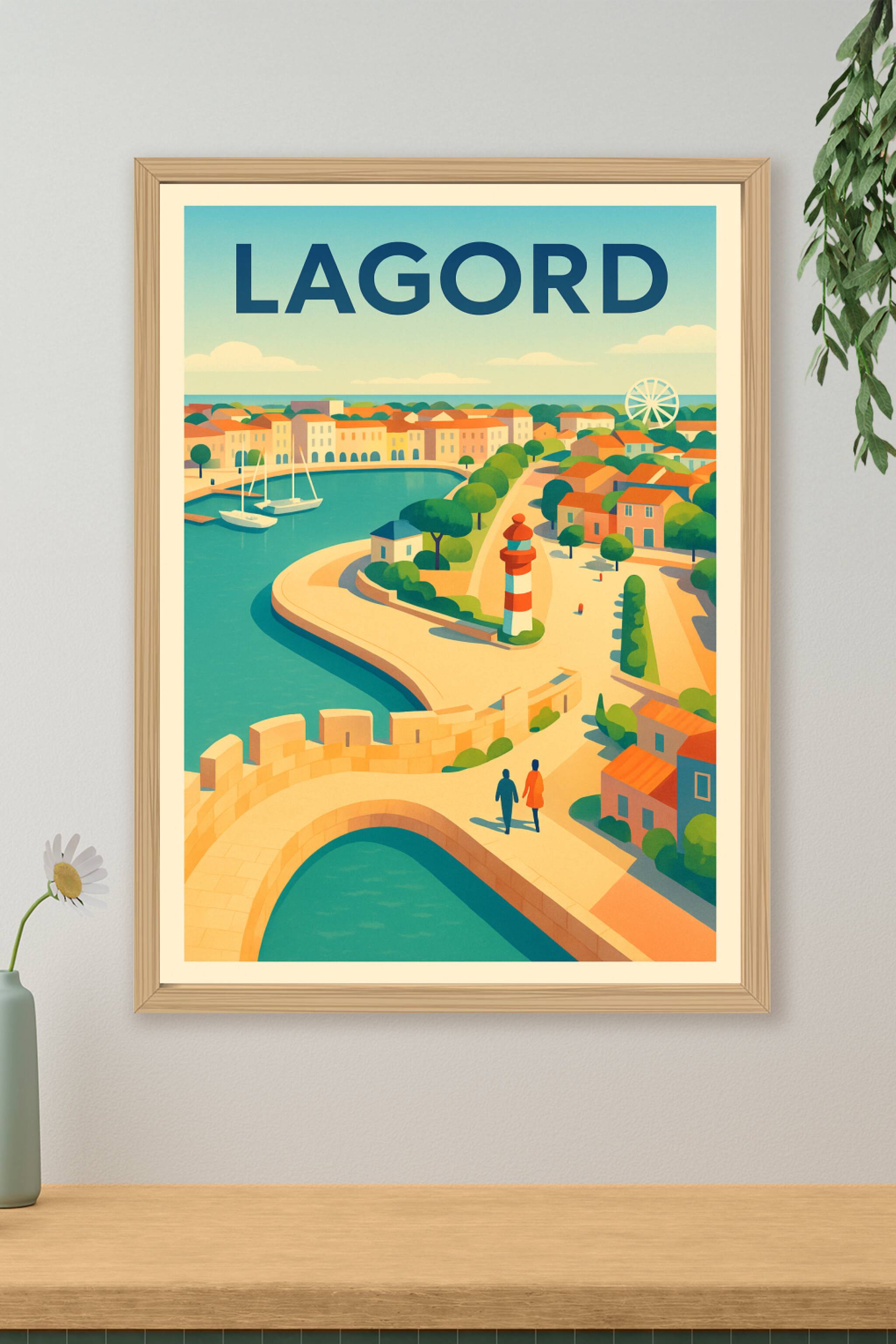 Affiche de Lagord - Une Promenade en Bord de Mer Authentique