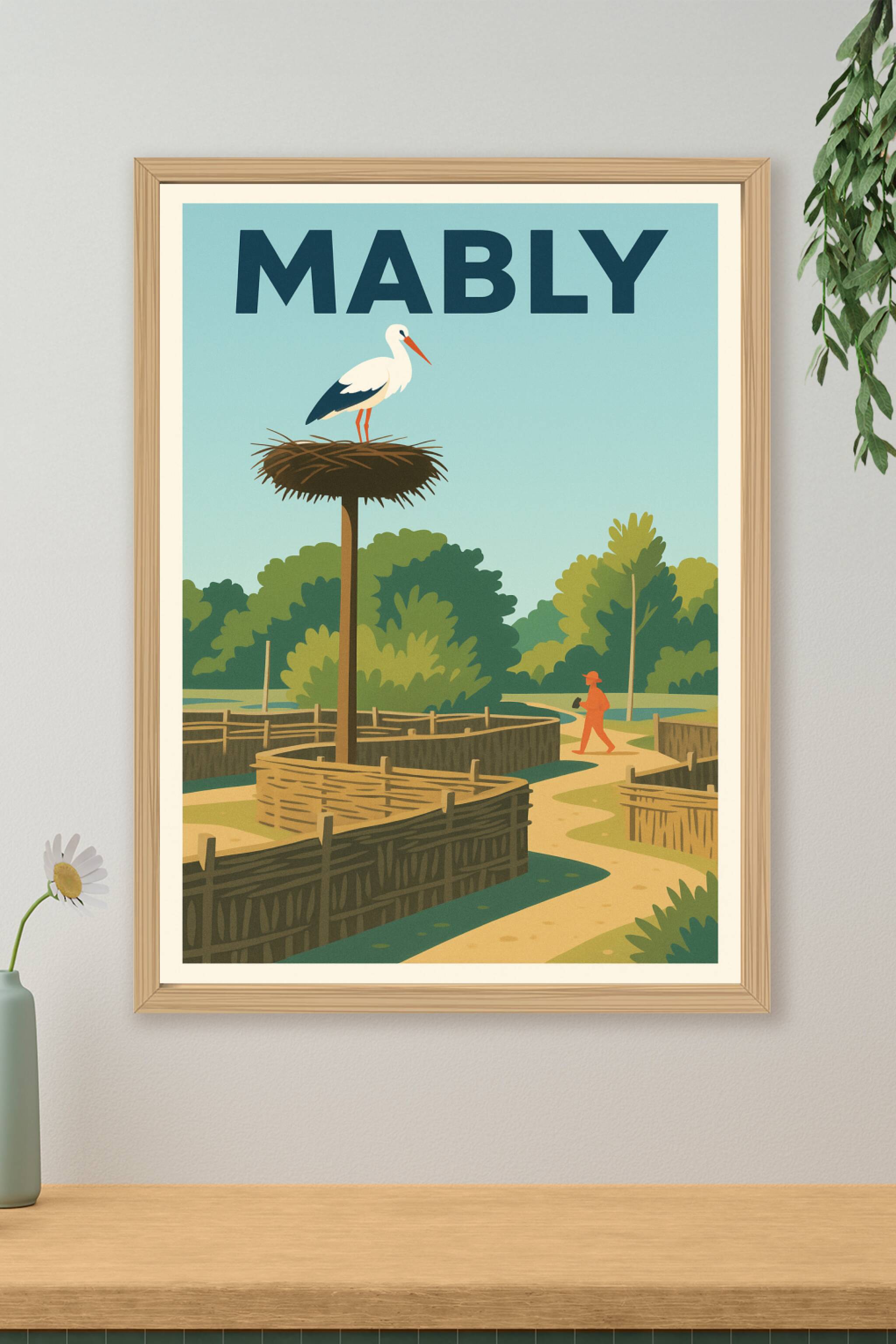Affiche de Mably - Charme naturel et patrimoine rural