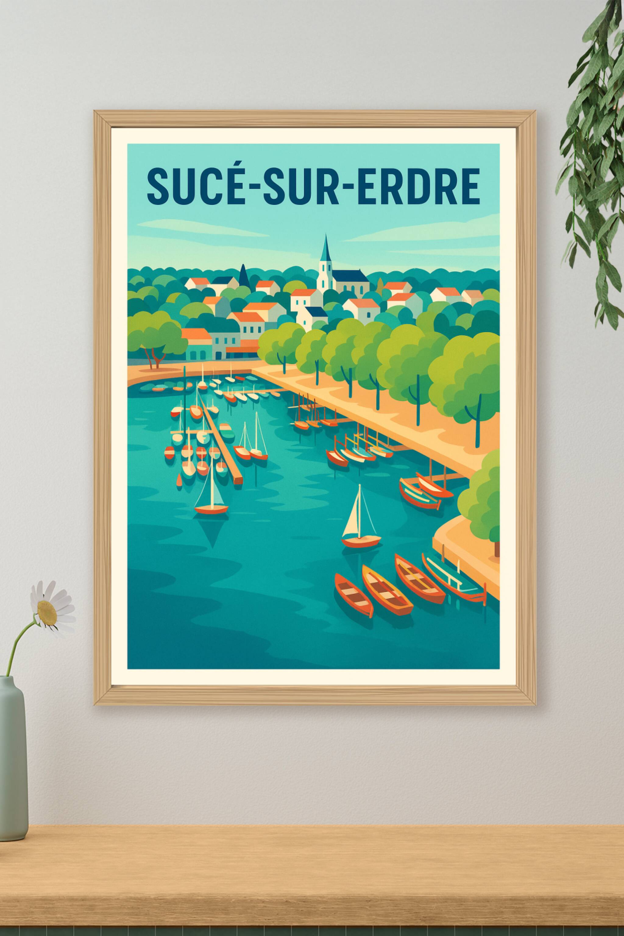Affiche de Sucé-sur-Erdre - Charme et sérénité au bord de l'eau