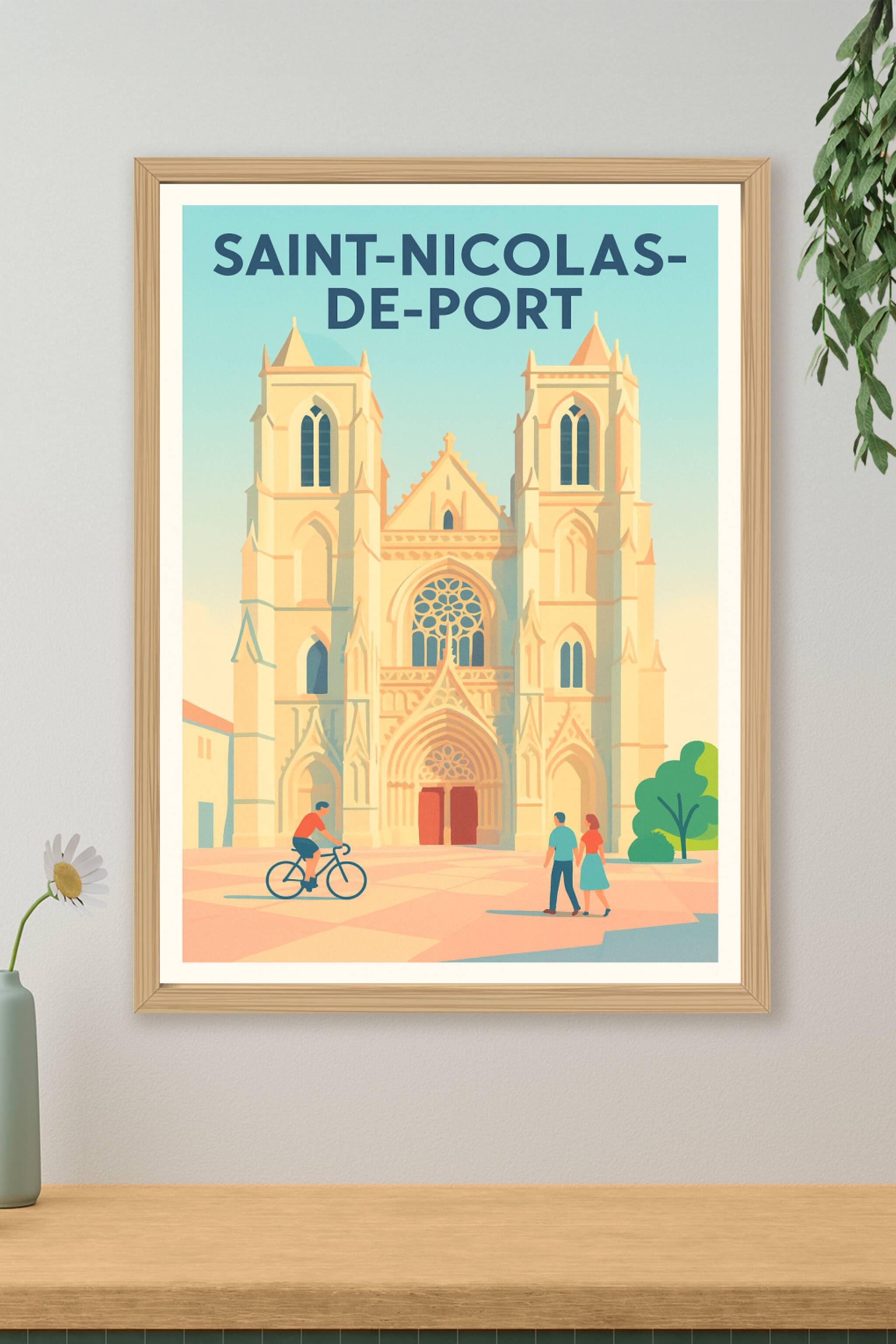 Affiche de Saint-Nicolas-de-Port - L'élégance gothique au cœur de la Lorraine