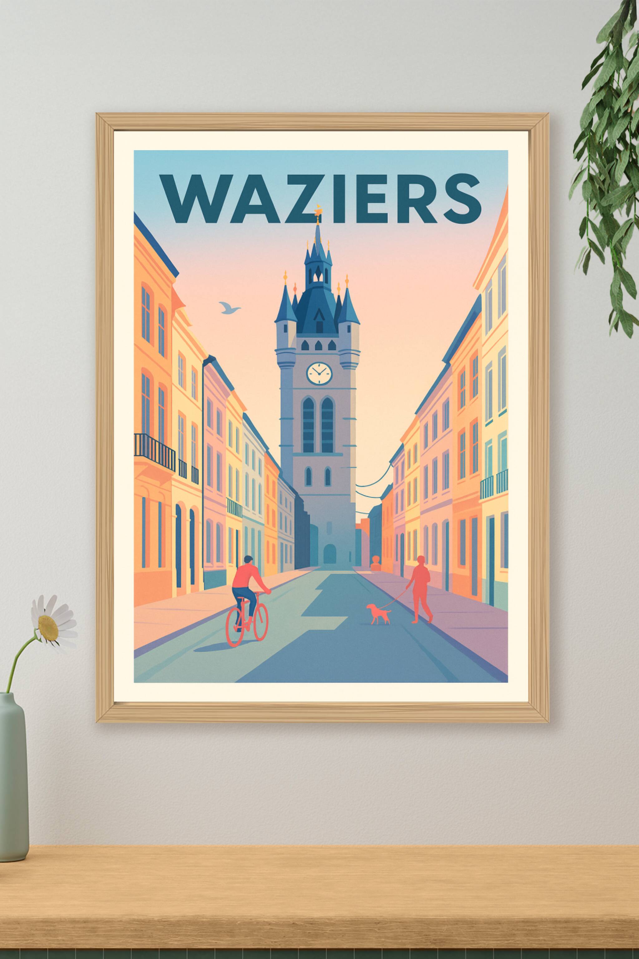 Affiche de Waziers - Lumières douces et douceur de vivre au cœur de la ville