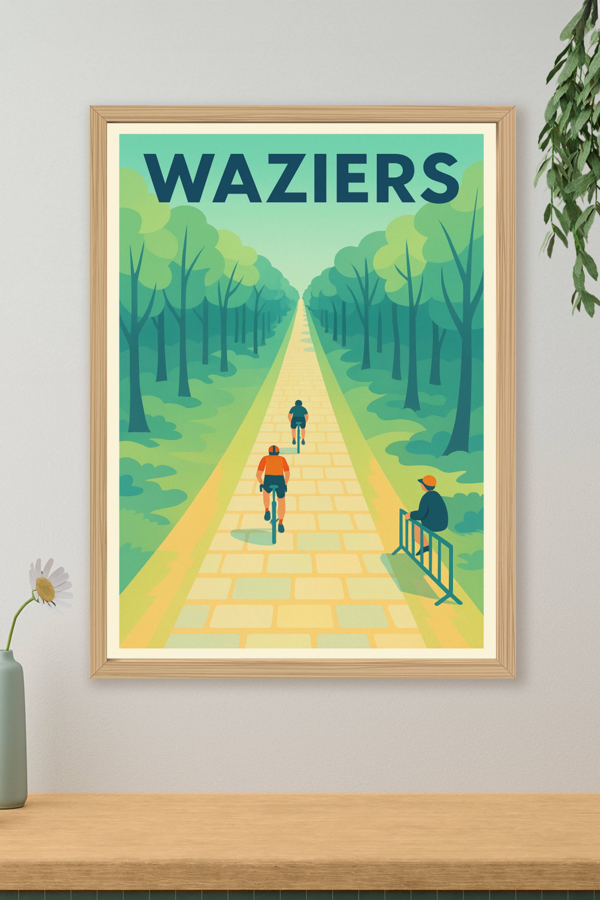 Affiche de Waziers - L'échappée verte à vélo