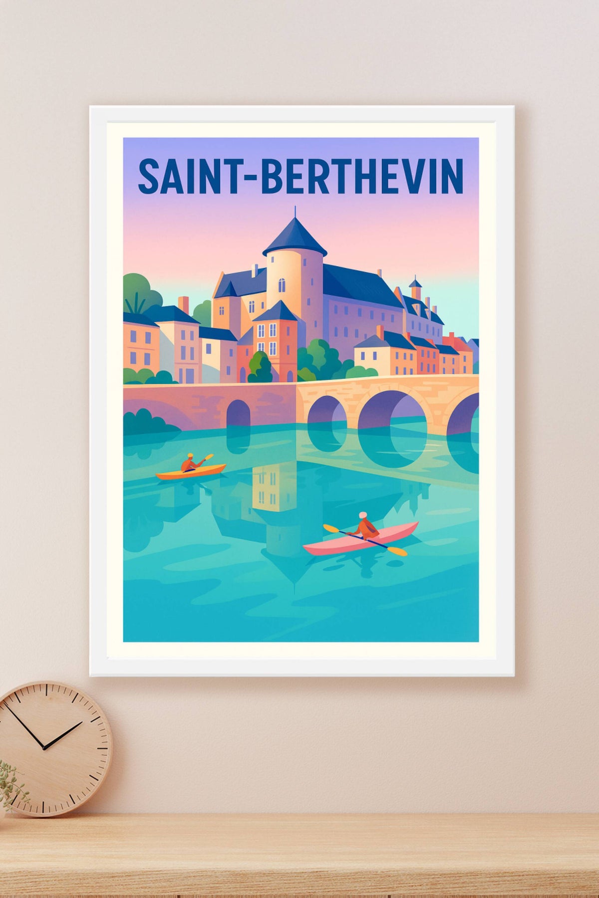 Affiche de Saint-Berthevin - Charme et Sérénité au Fil de l'Eau