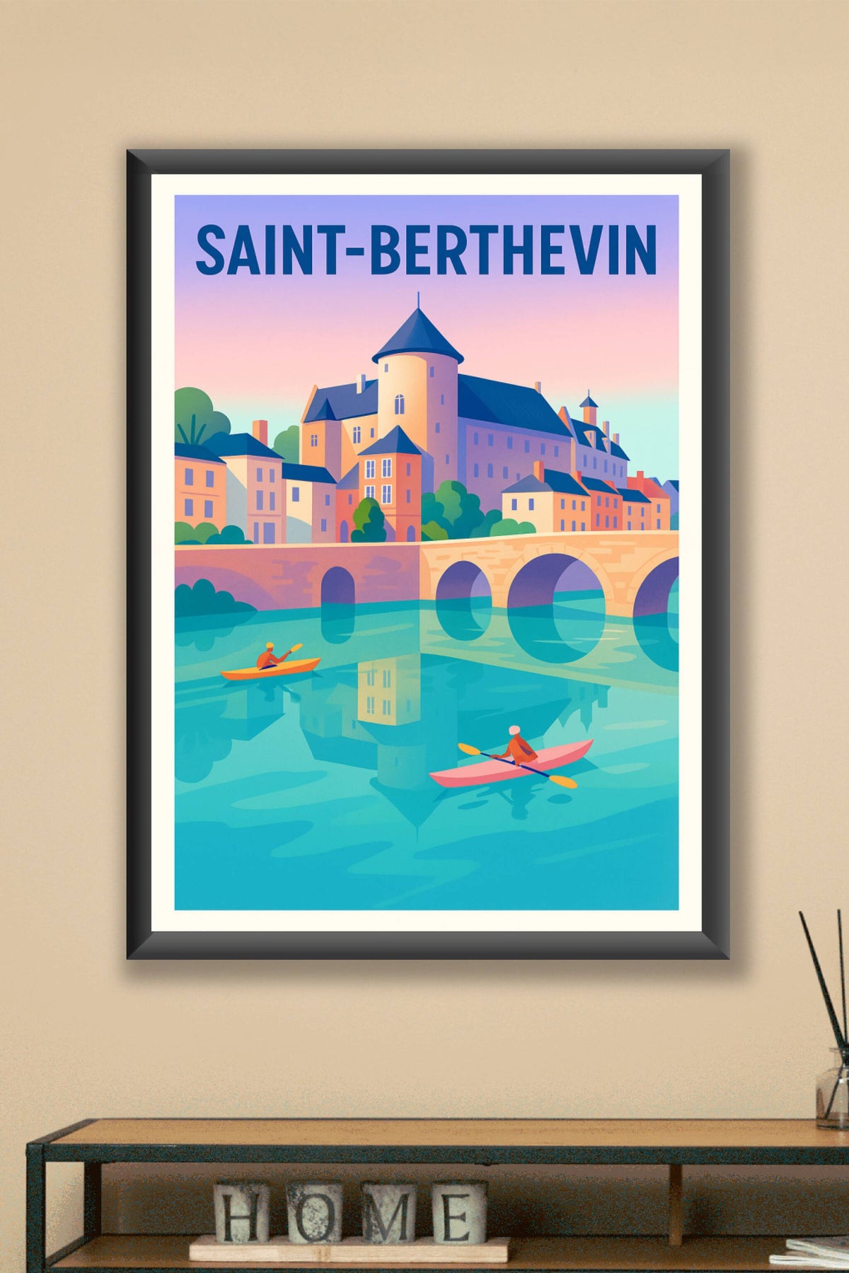 Affiche de Saint-Berthevin - Charme et Sérénité au Fil de l'Eau