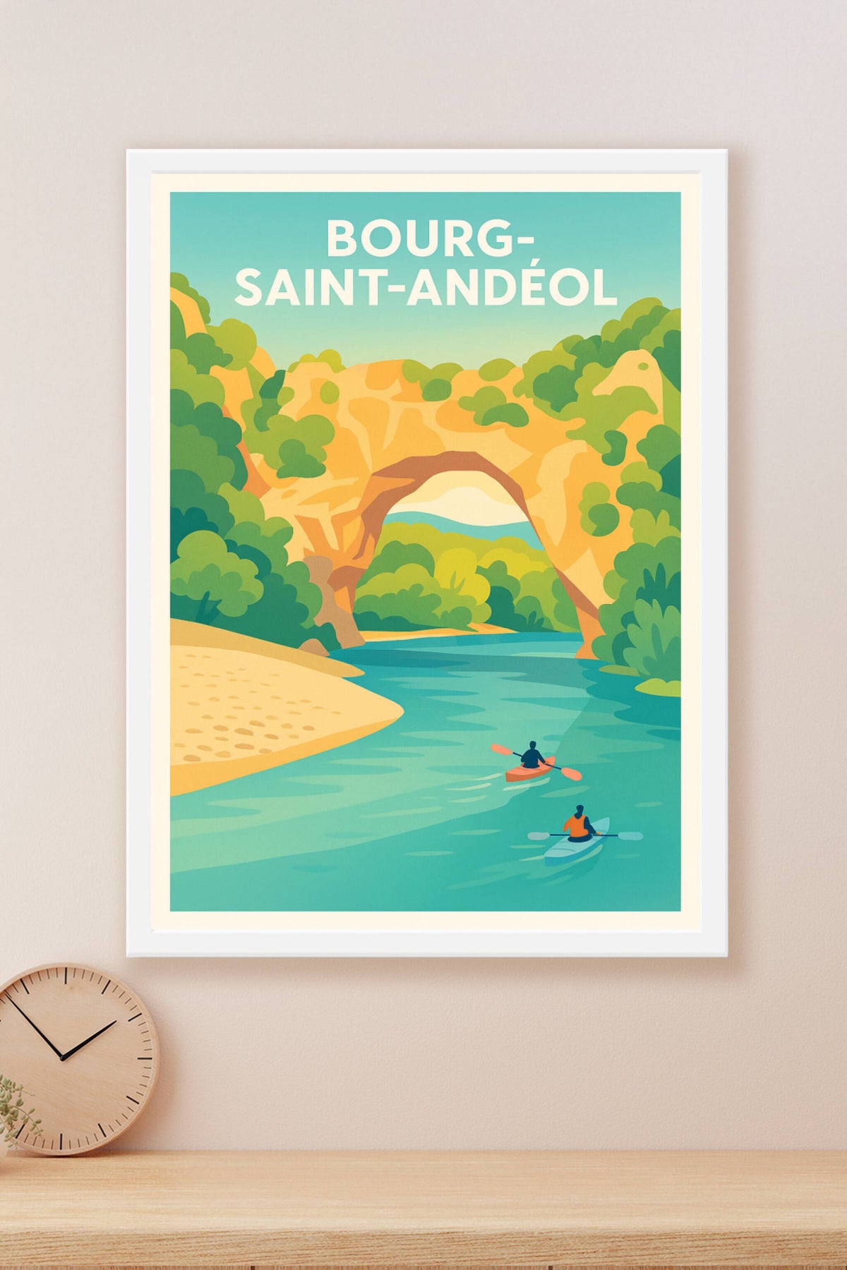 Affiche de Bourg-Saint-Andéol - Nature et aventure au fil de l'eau