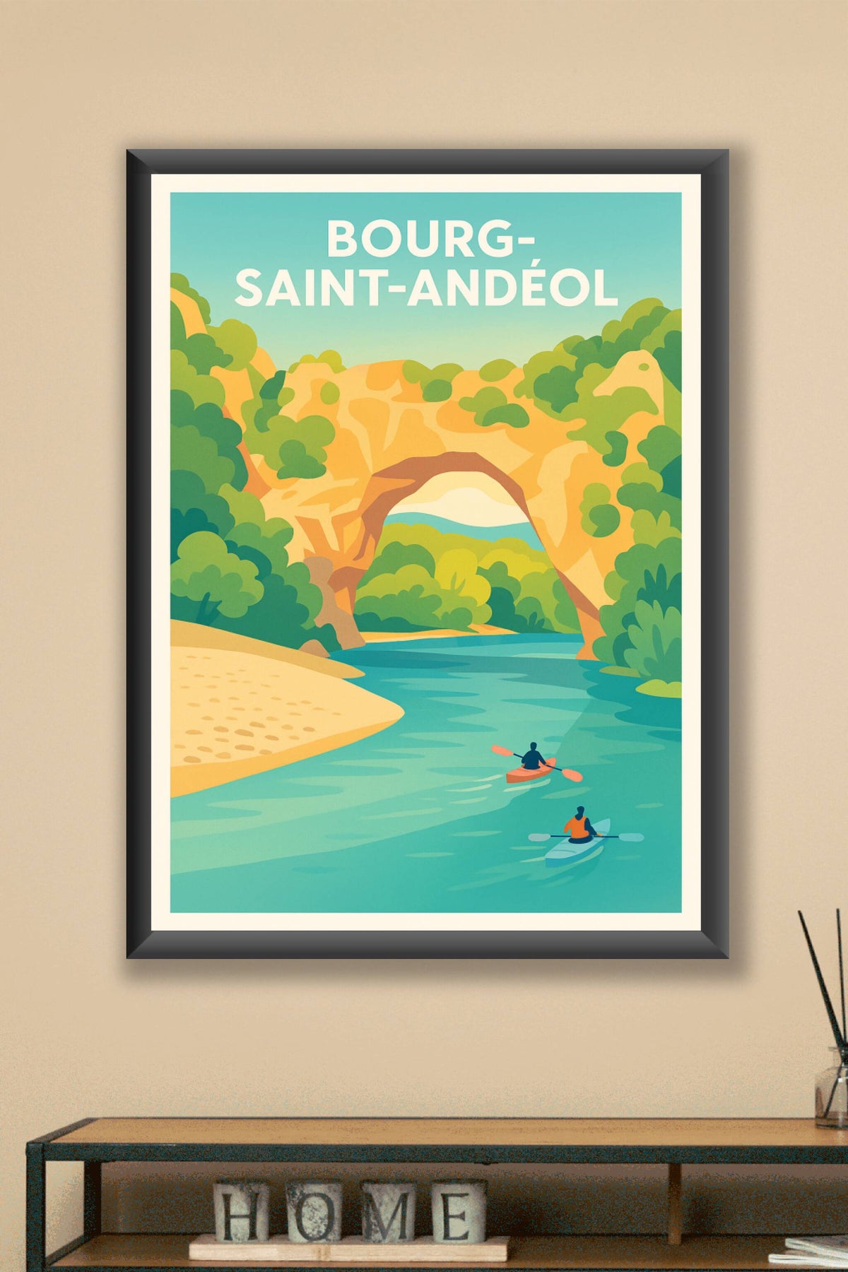Affiche de Bourg-Saint-Andéol - Nature et aventure au fil de l'eau