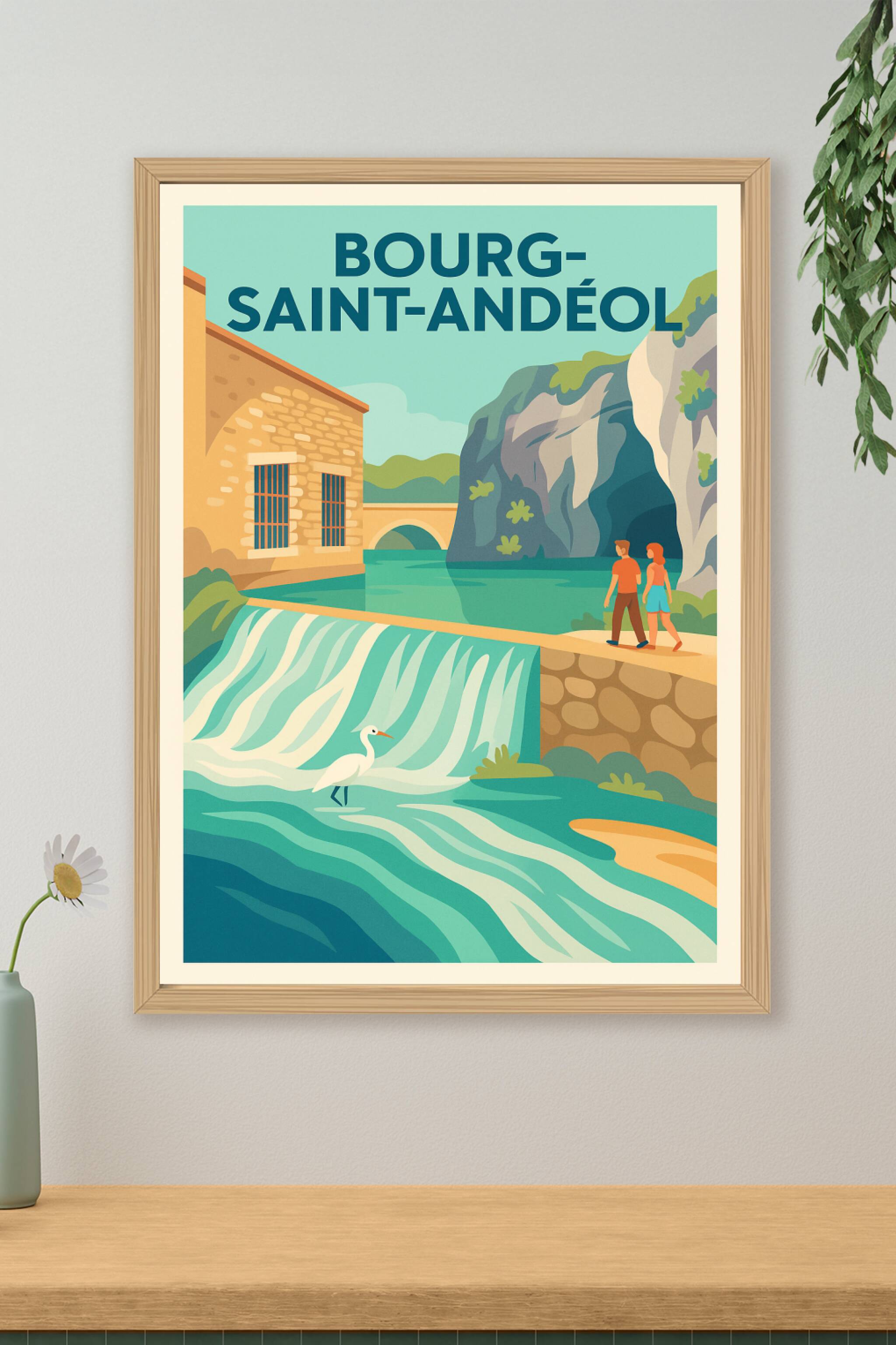 Affiche de Bourg-Saint-Andéol - Évasion au fil de l'eau