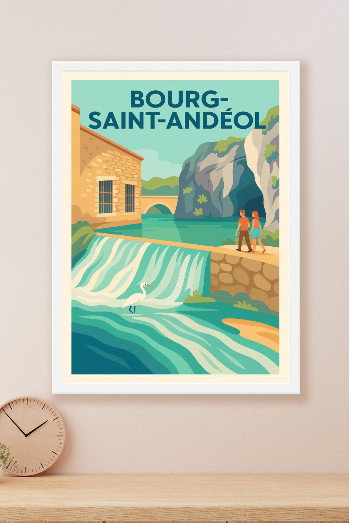 Affiche de Bourg-Saint-Andéol - Évasion au fil de l'eau