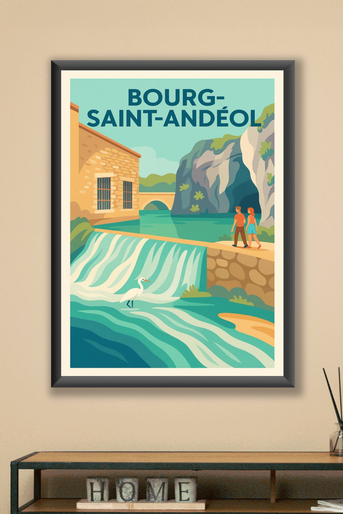 Affiche de Bourg-Saint-Andéol - Évasion au fil de l'eau