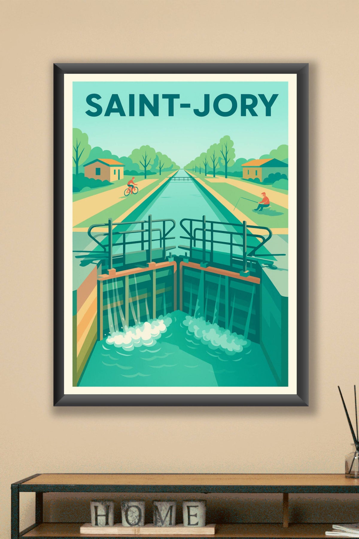 Affiche de Saint-Jory - L’élégance tranquille du canal