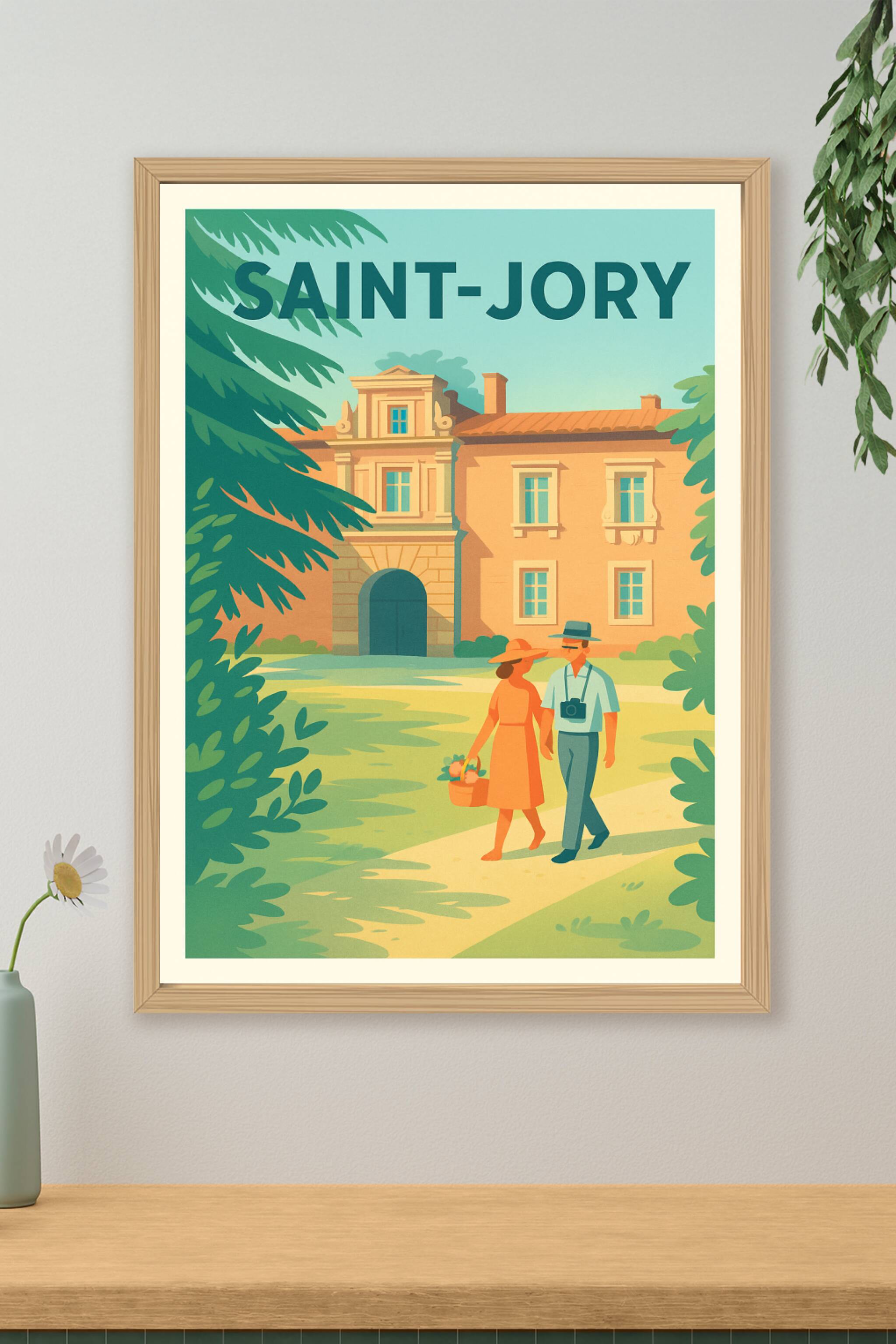 Affiche de Saint-Jory - Promenade estivale en douceur