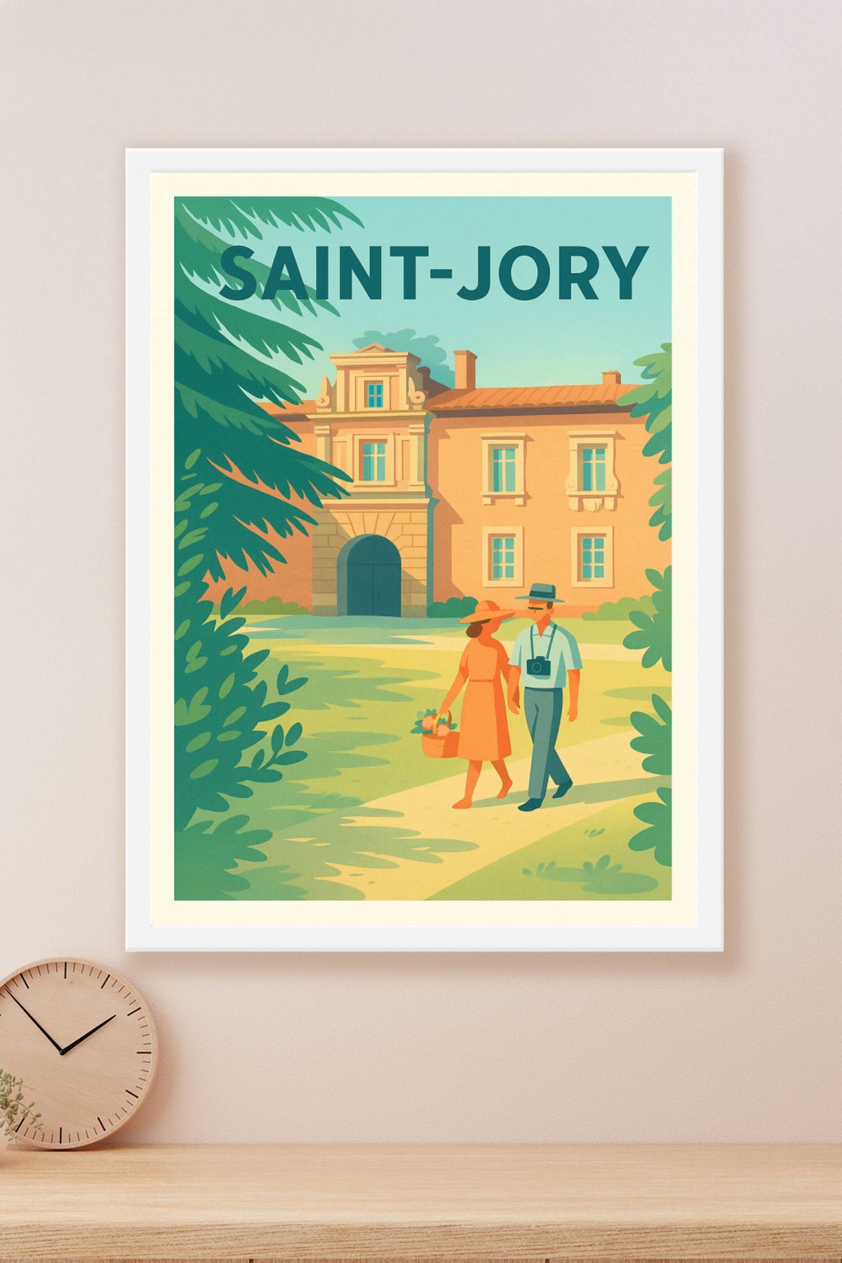 Affiche de Saint-Jory - Promenade estivale en douceur