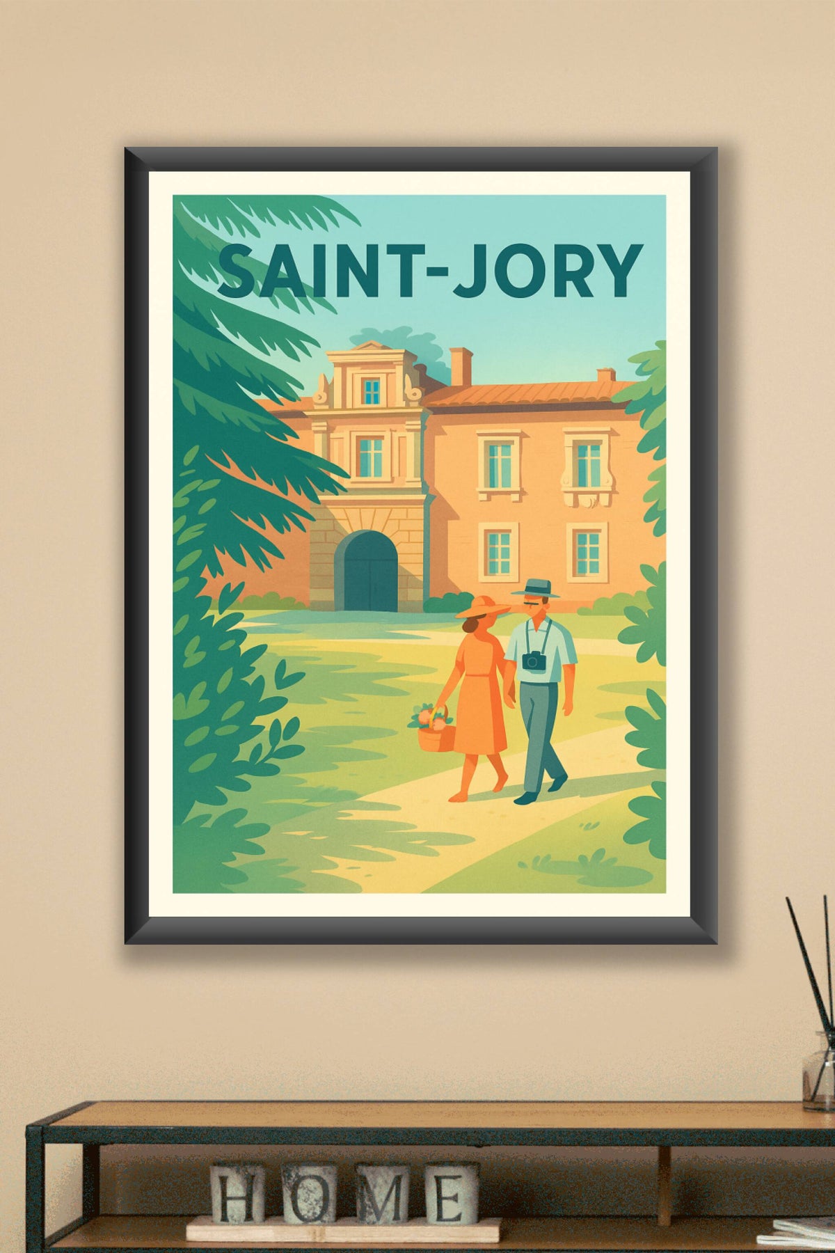 Affiche de Saint-Jory - Promenade estivale en douceur
