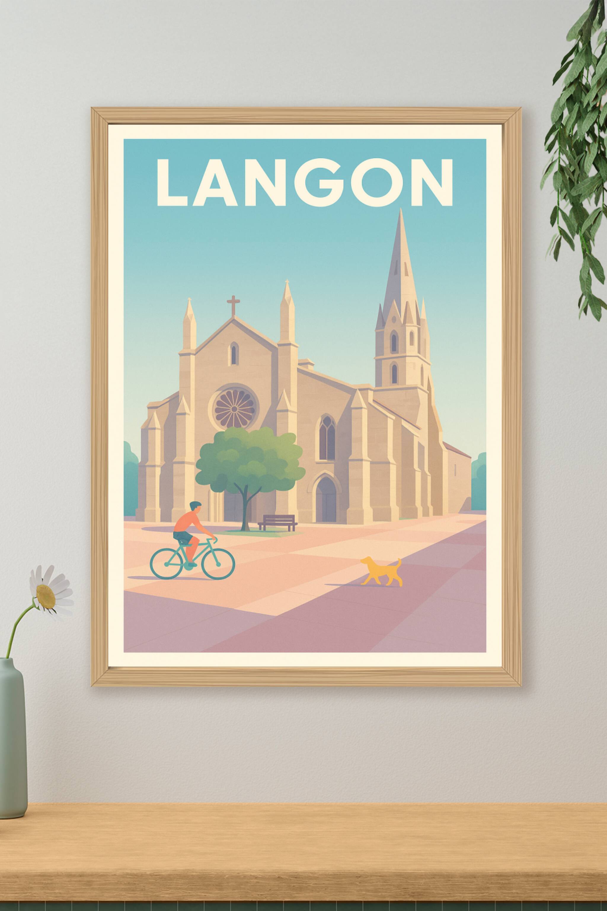 Affiche de Langon - Charme et sérénité au cœur de la ville