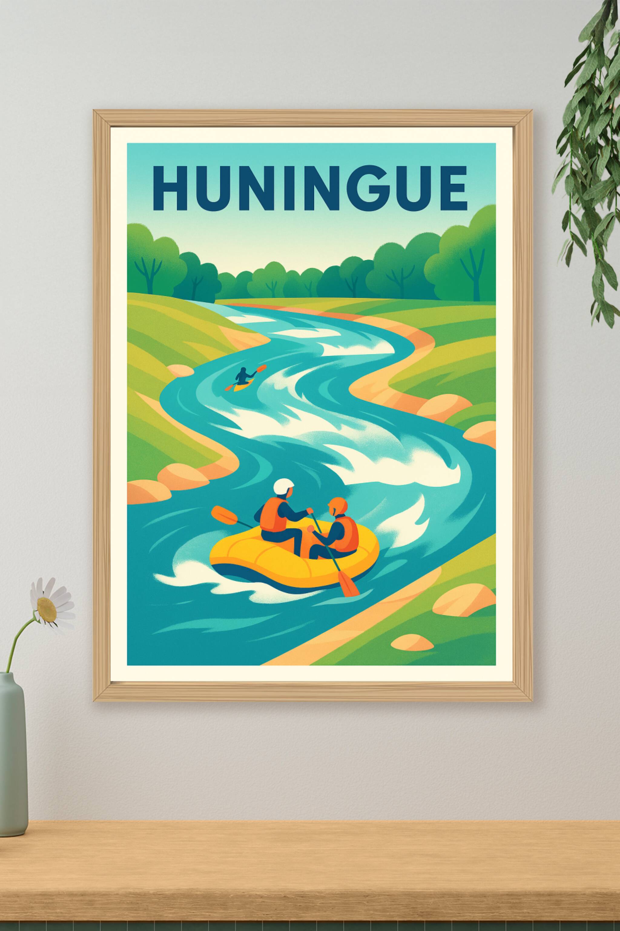 Affiche de Huningue - Aventure et nature au fil de l'eau