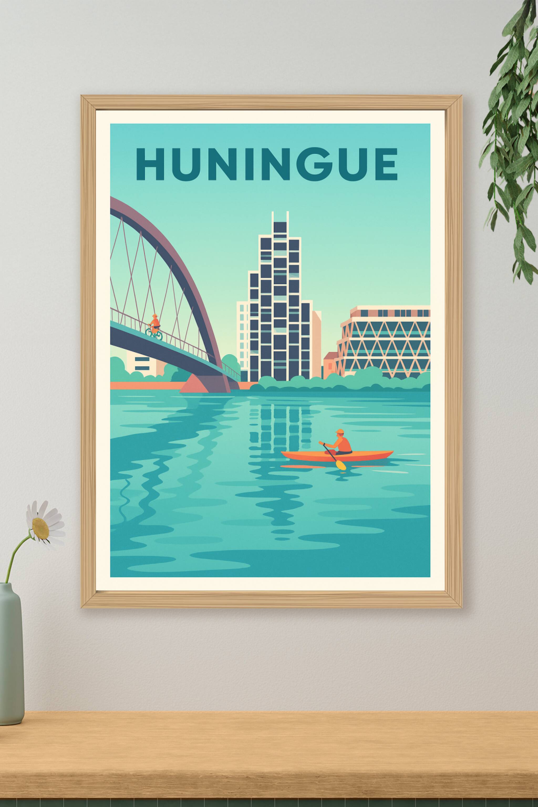 Affiche de Huningue - Harmonie urbaine au fil de l’eau