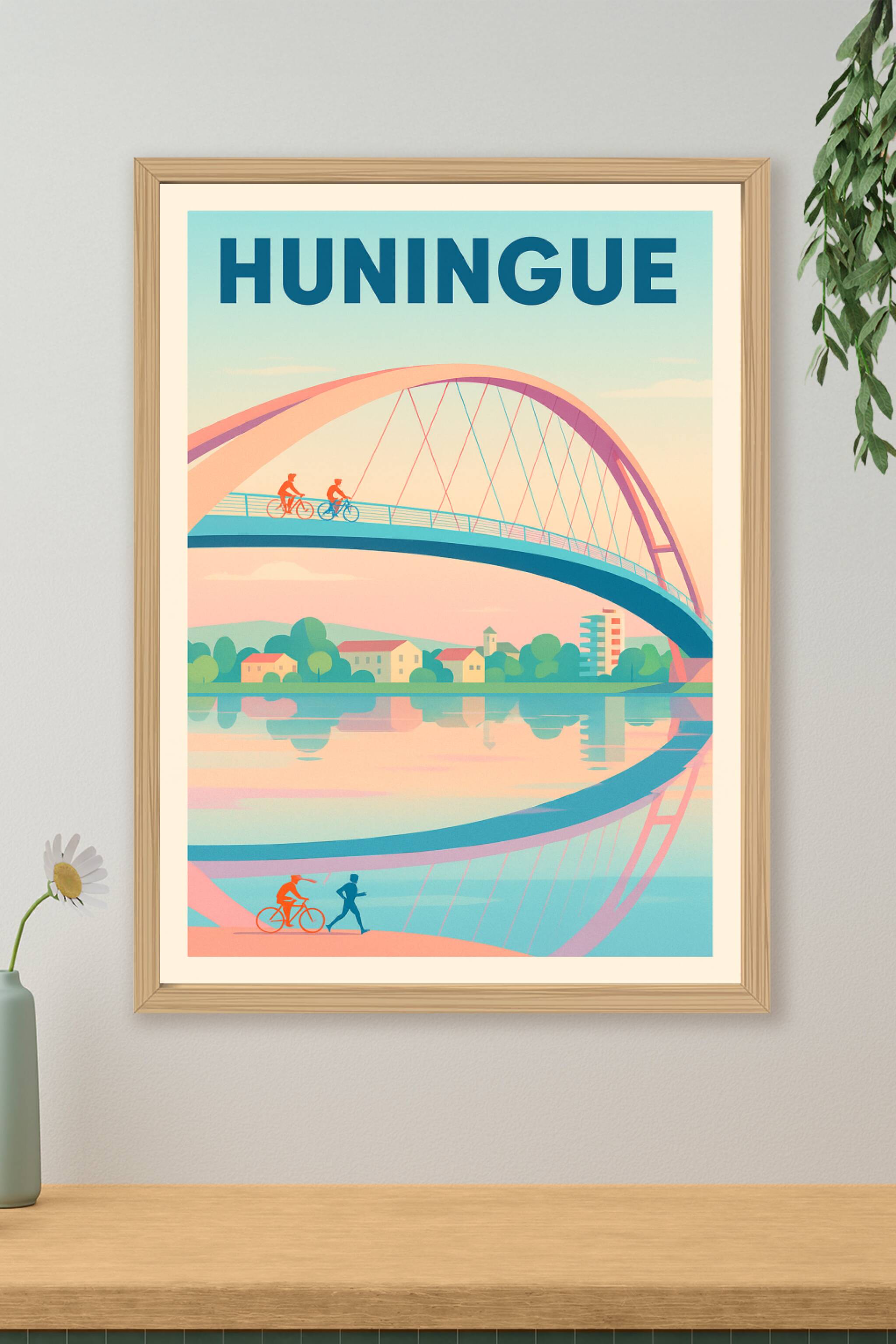 Affiche de Huningue - L'élégance d'un pont panoramique