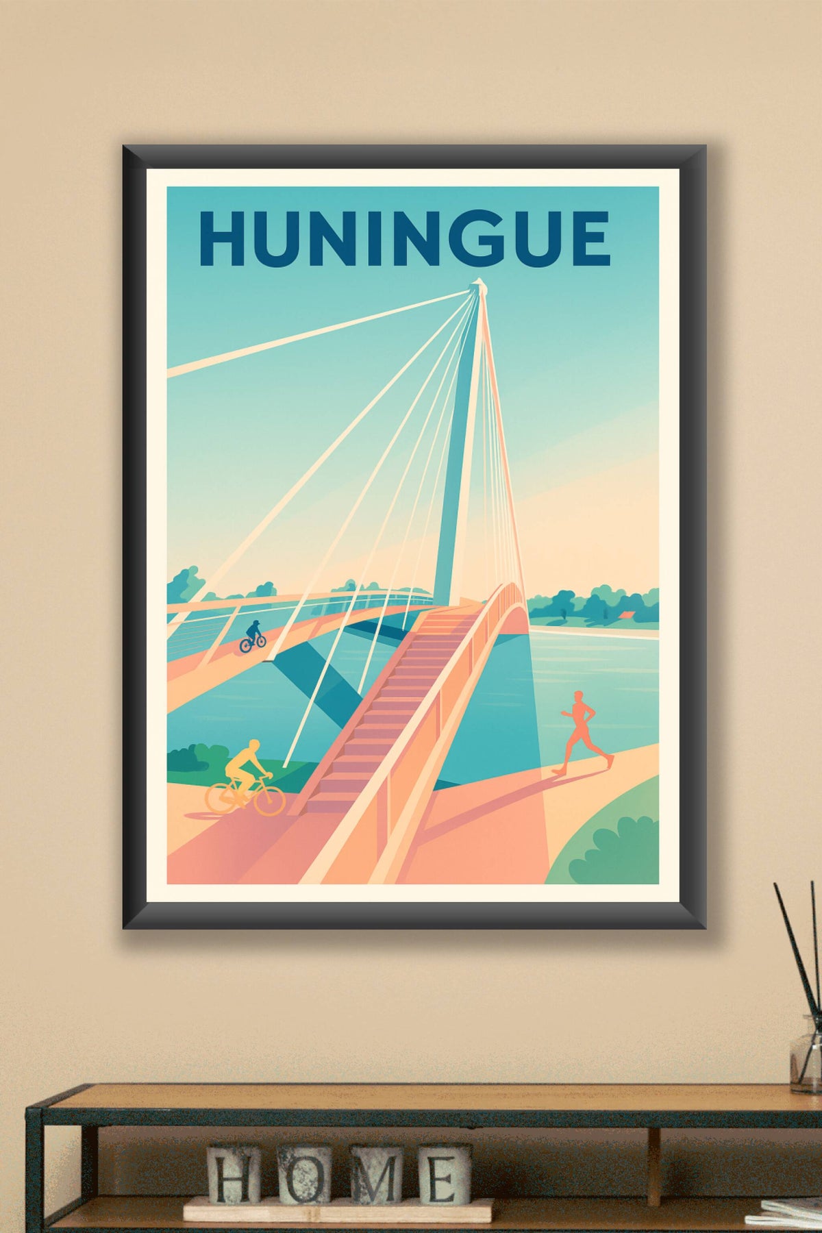 Affiche de Huningue - Harmonie entre nature et modernité