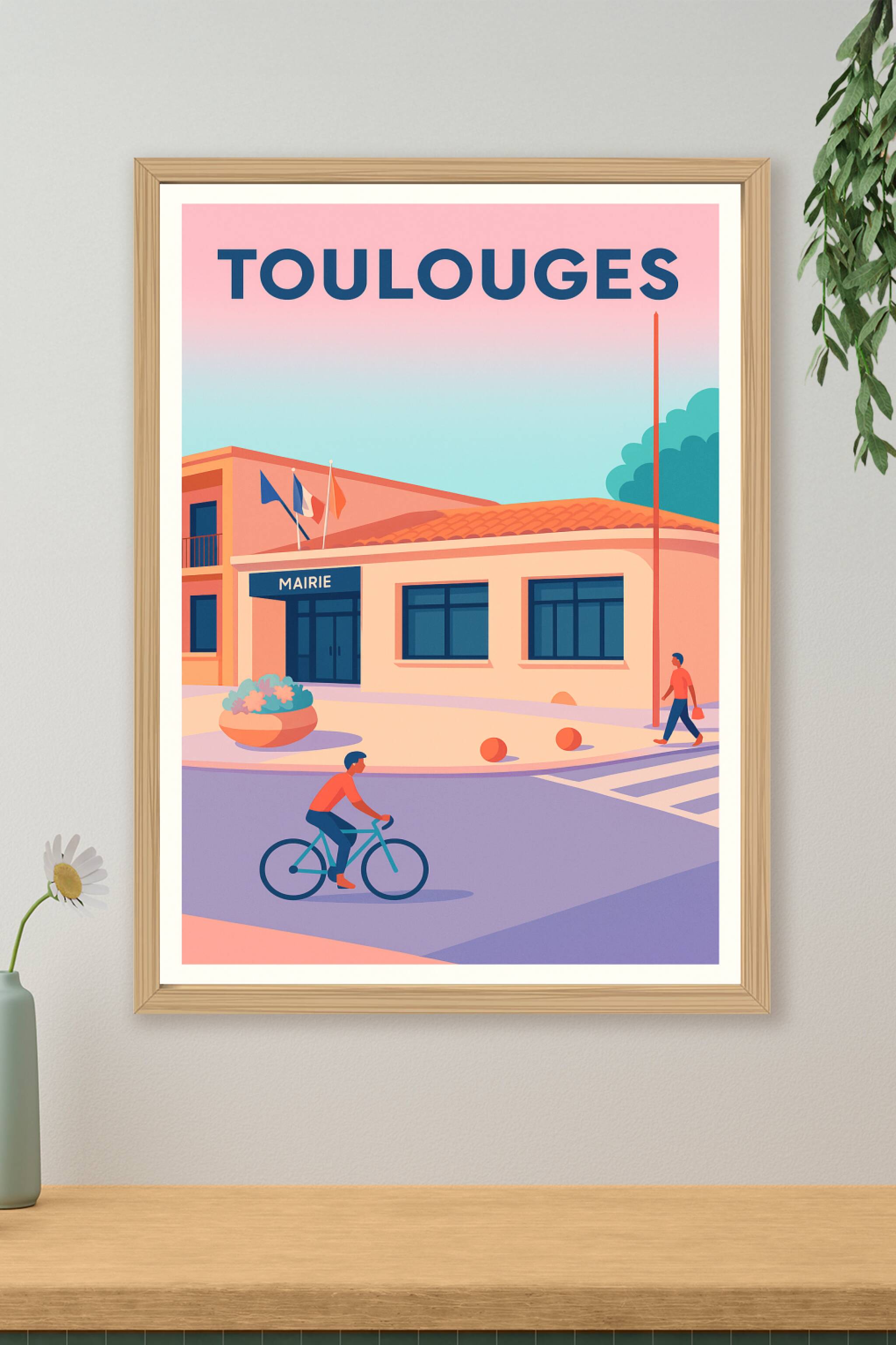 Affiche de Toulouges - Charme et douceur provençale