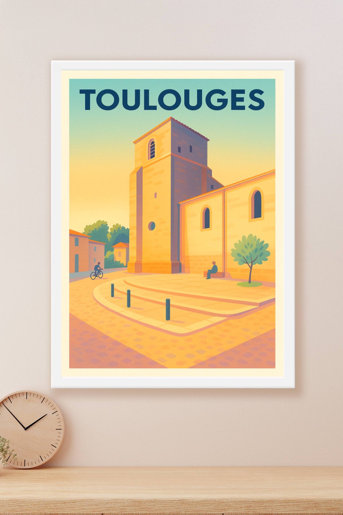 Affiche de Toulouges - Lumières douces et patrimoine chaleureux