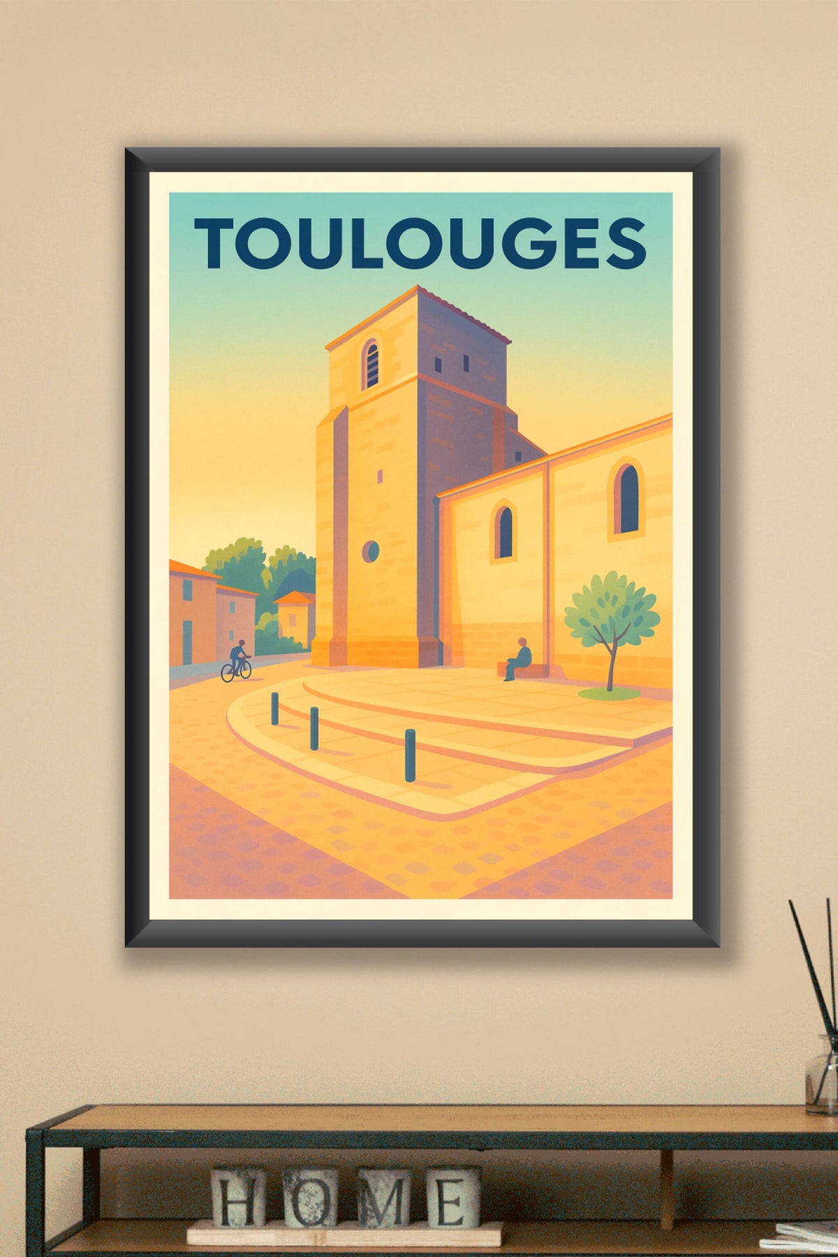 Affiche de Toulouges - Lumières douces et patrimoine chaleureux
