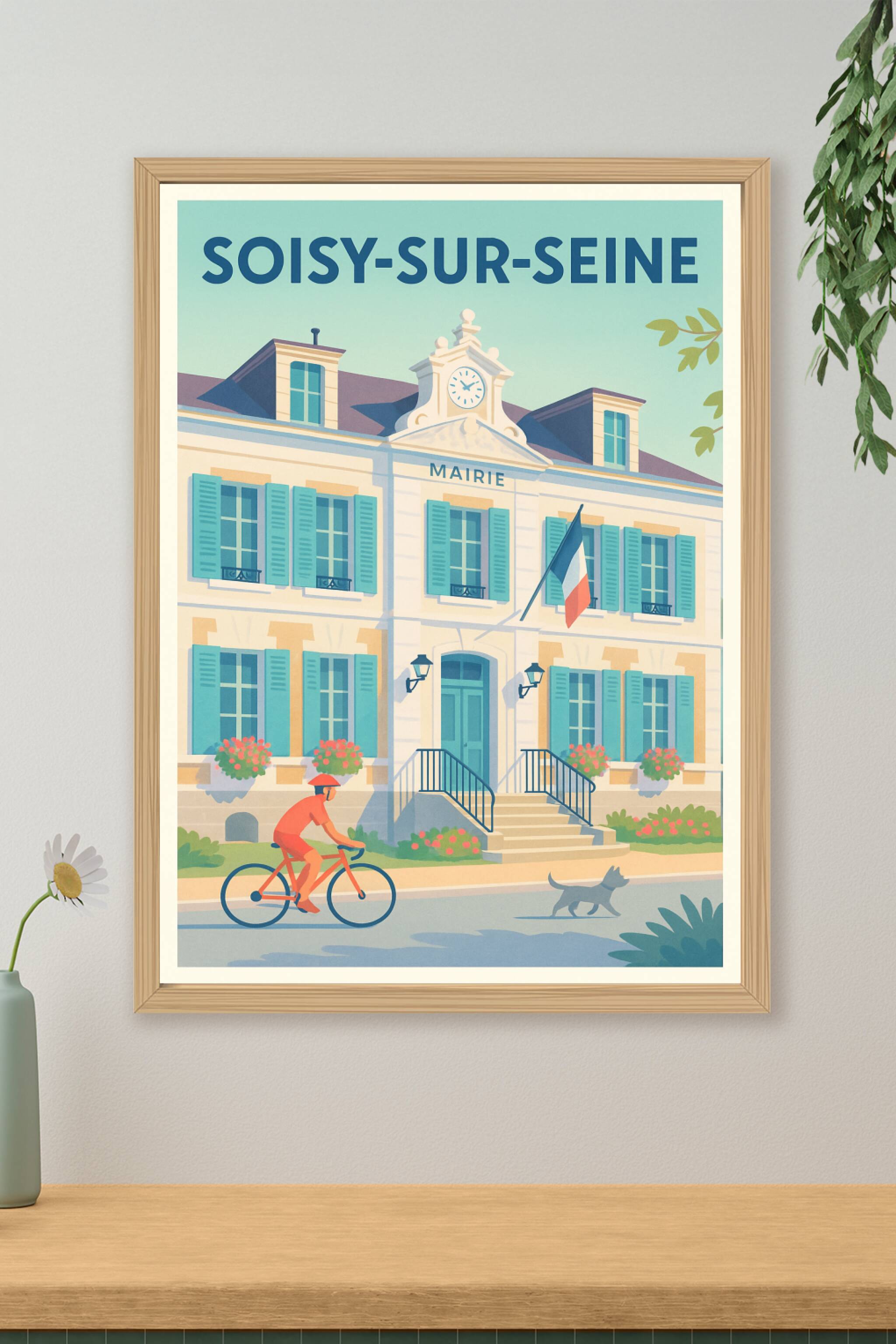 Affiche de Soisy-sur-Seine - Charme et douceur de la mairie au quotidien