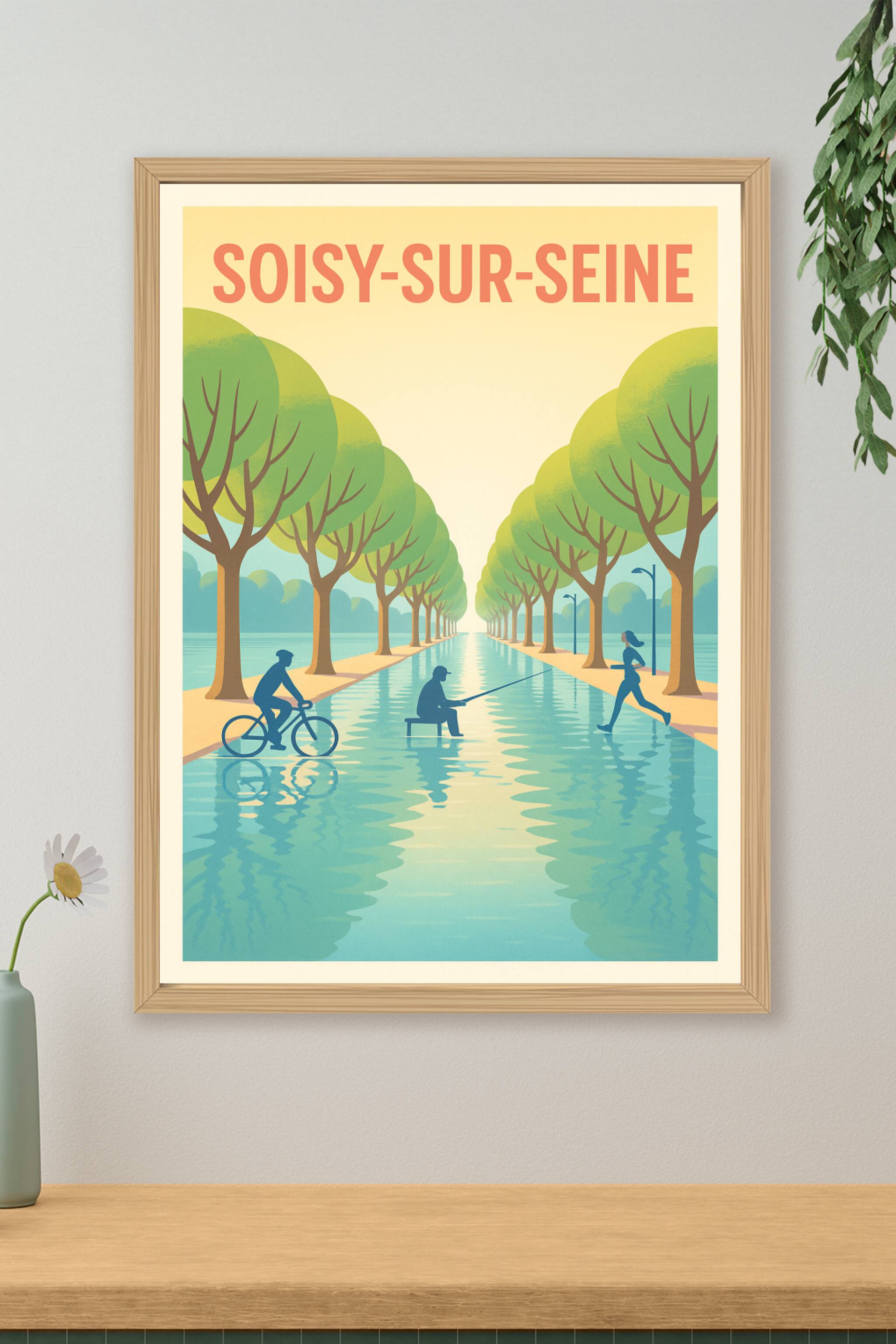Affiche de Soisy-sur-Seine - L'élégance des bords de l'eau