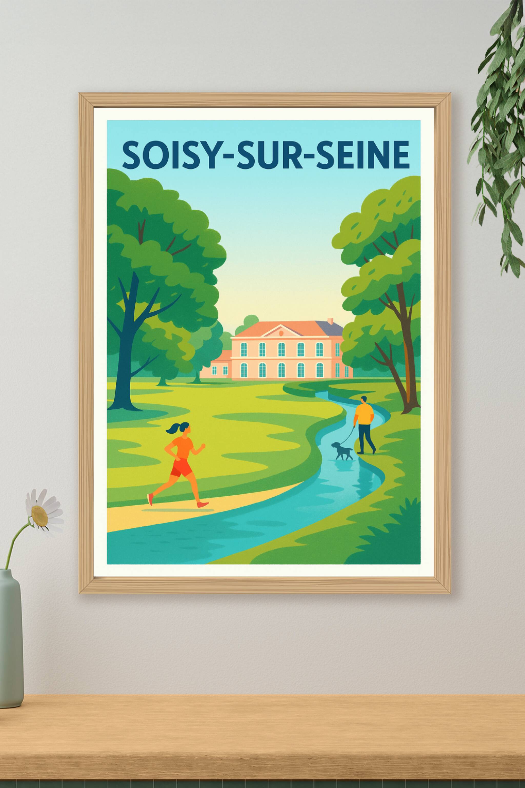 Affiche de Soisy-sur-Seine - Harmonie et nature au cœur de la ville