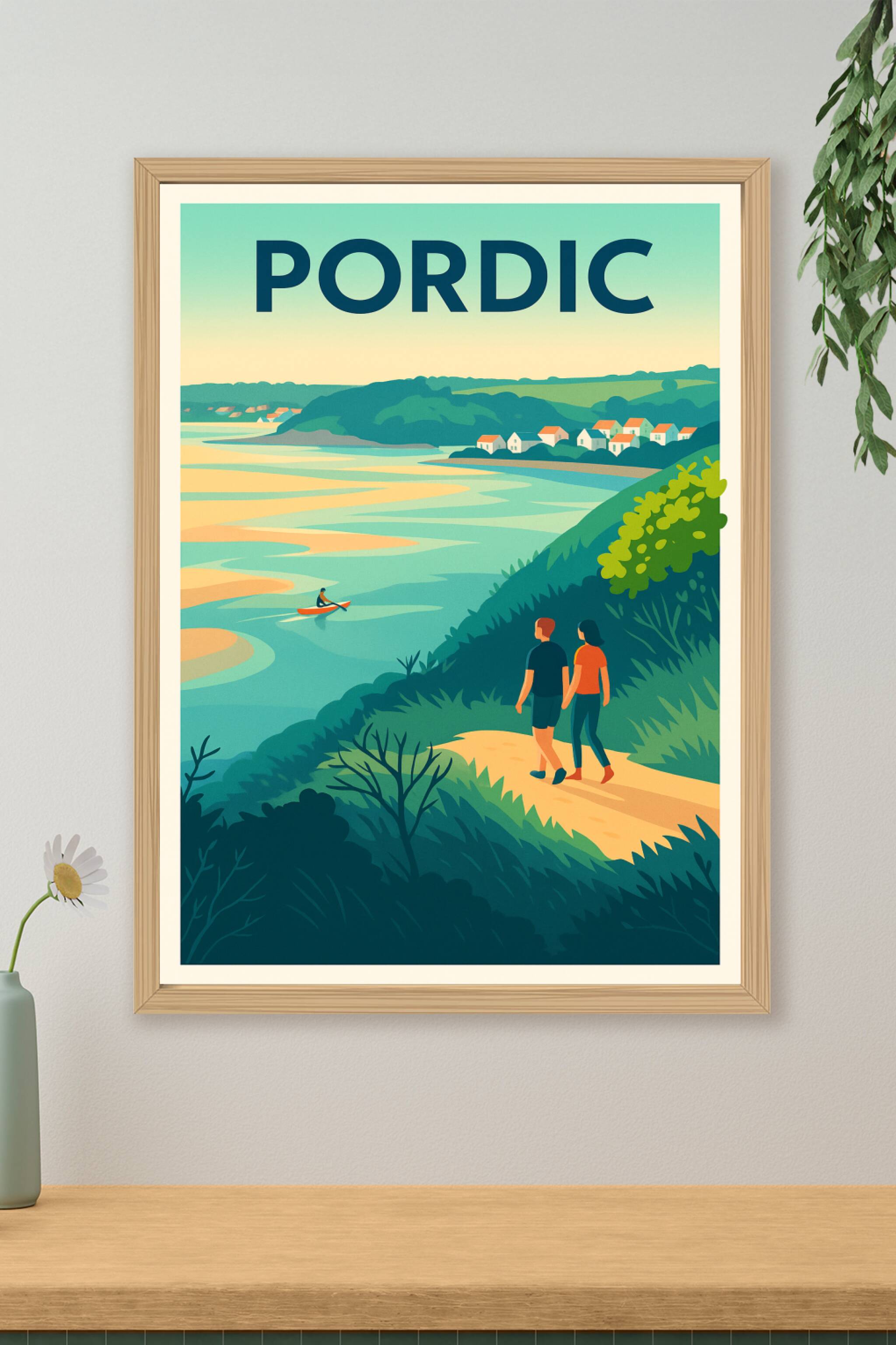 Affiche de Pordic - Invitation à la sérénité en bord de mer