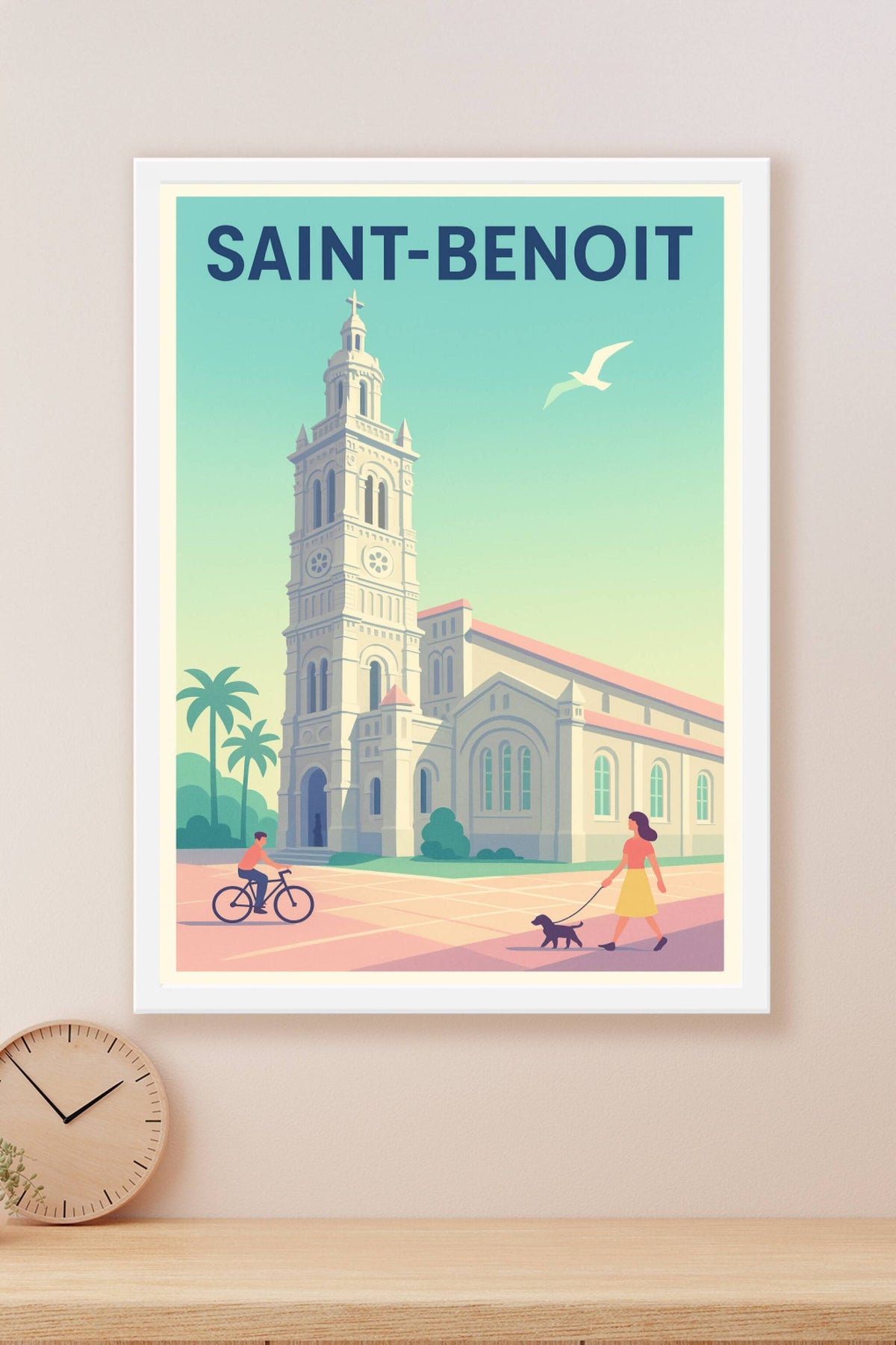 Affiche de Saint-Benoît - Charme paisible et architecture historique