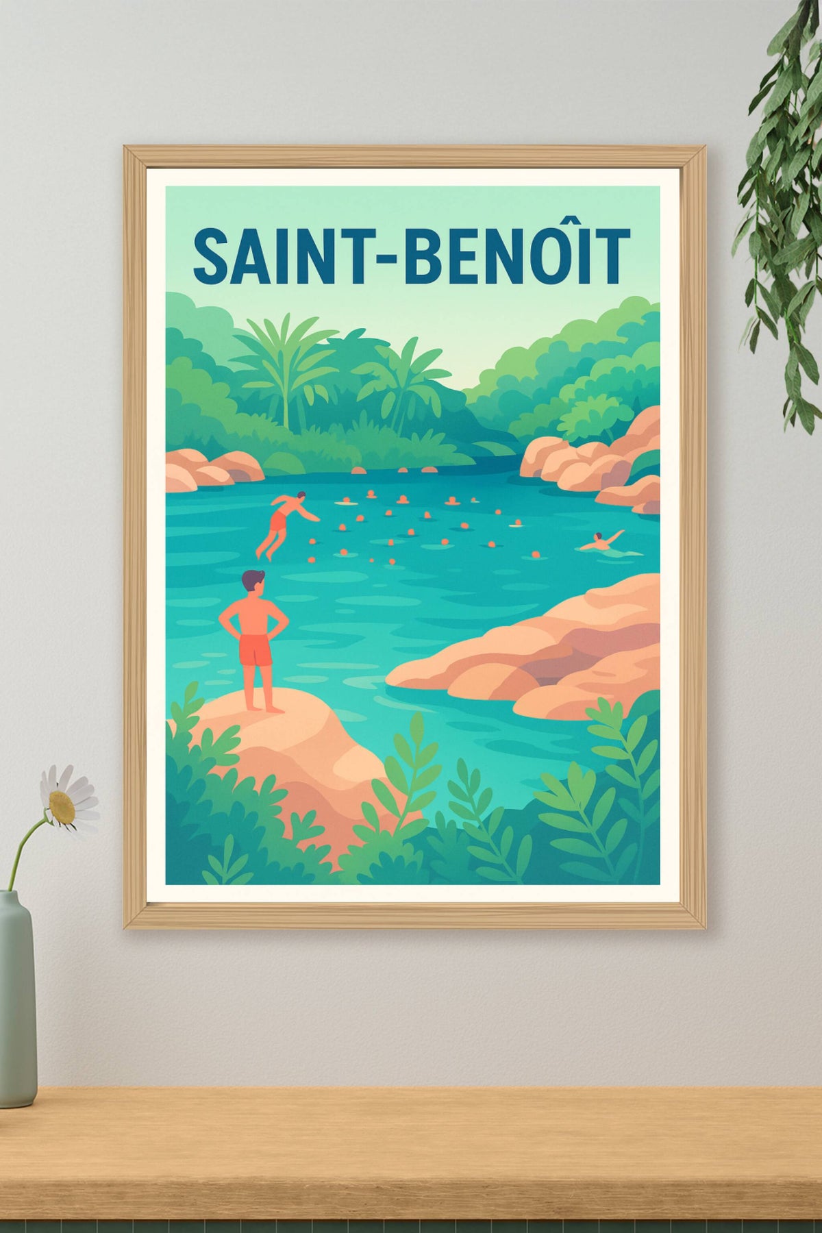Affiche de Saint-Benoît - Plongez dans la nature enchanteresse